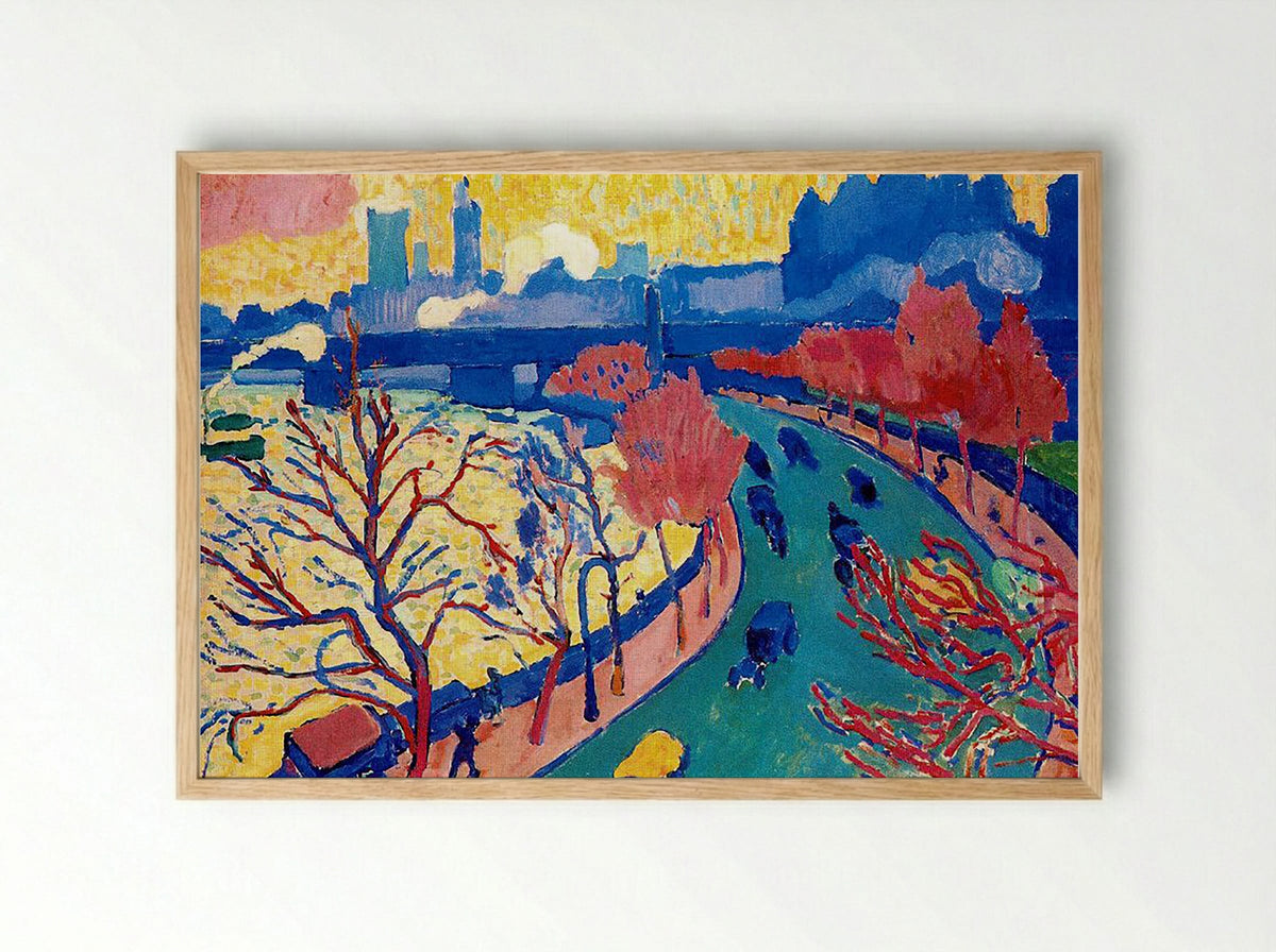 Charing Cross Bridge - André Derain - Framed Print Wood
