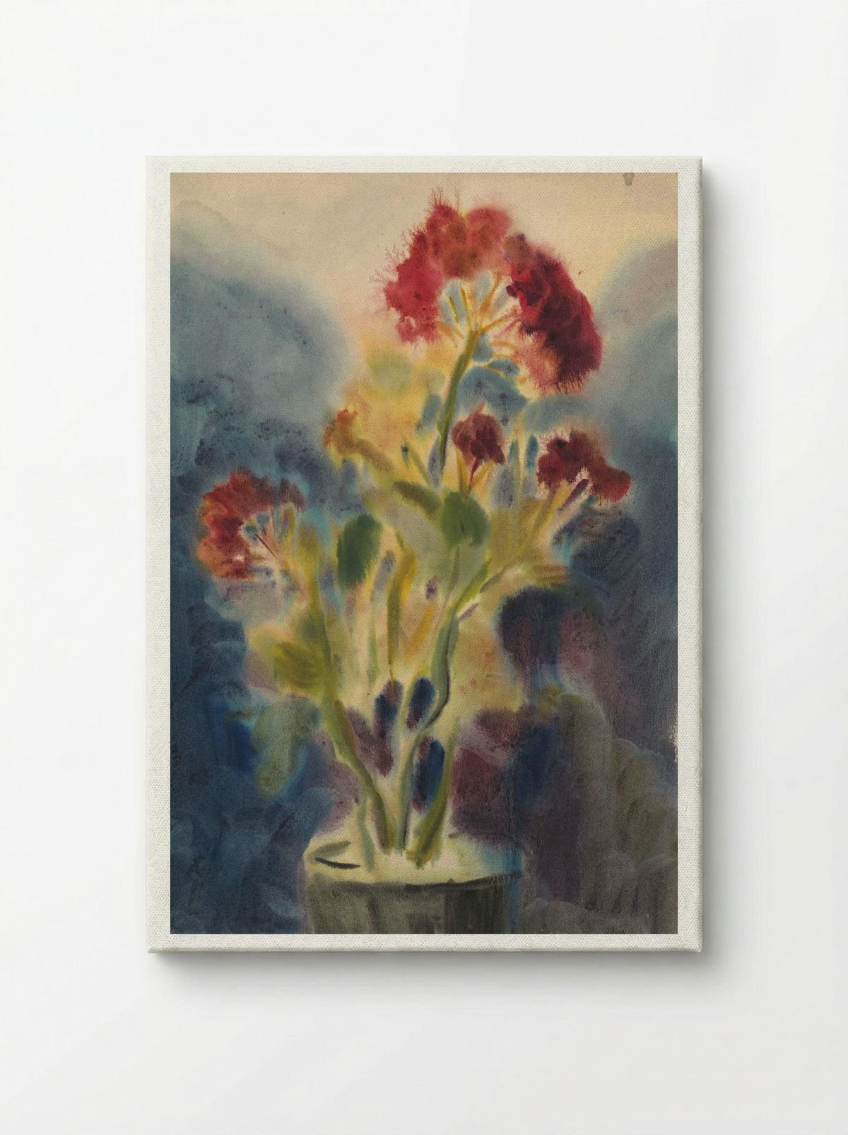 Red Flowers in Vase - Zolo Palugyay - Canvas