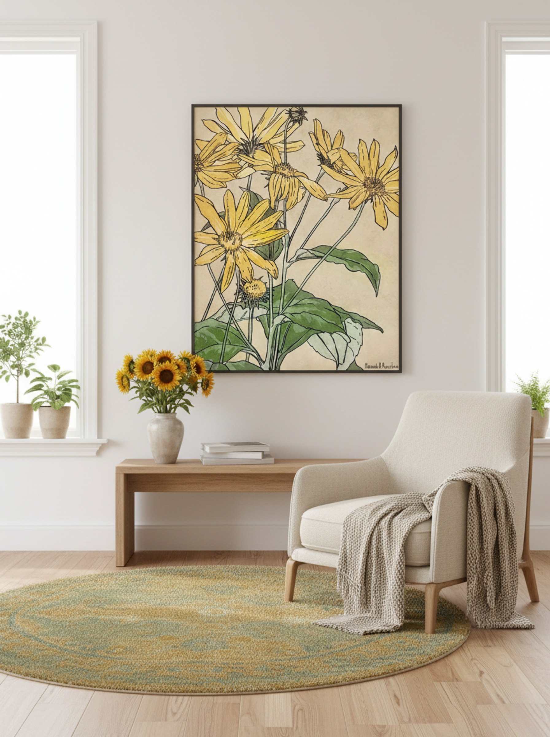 Sunflowers (1915) - Hannah Borger Overbeck - Lifestyle