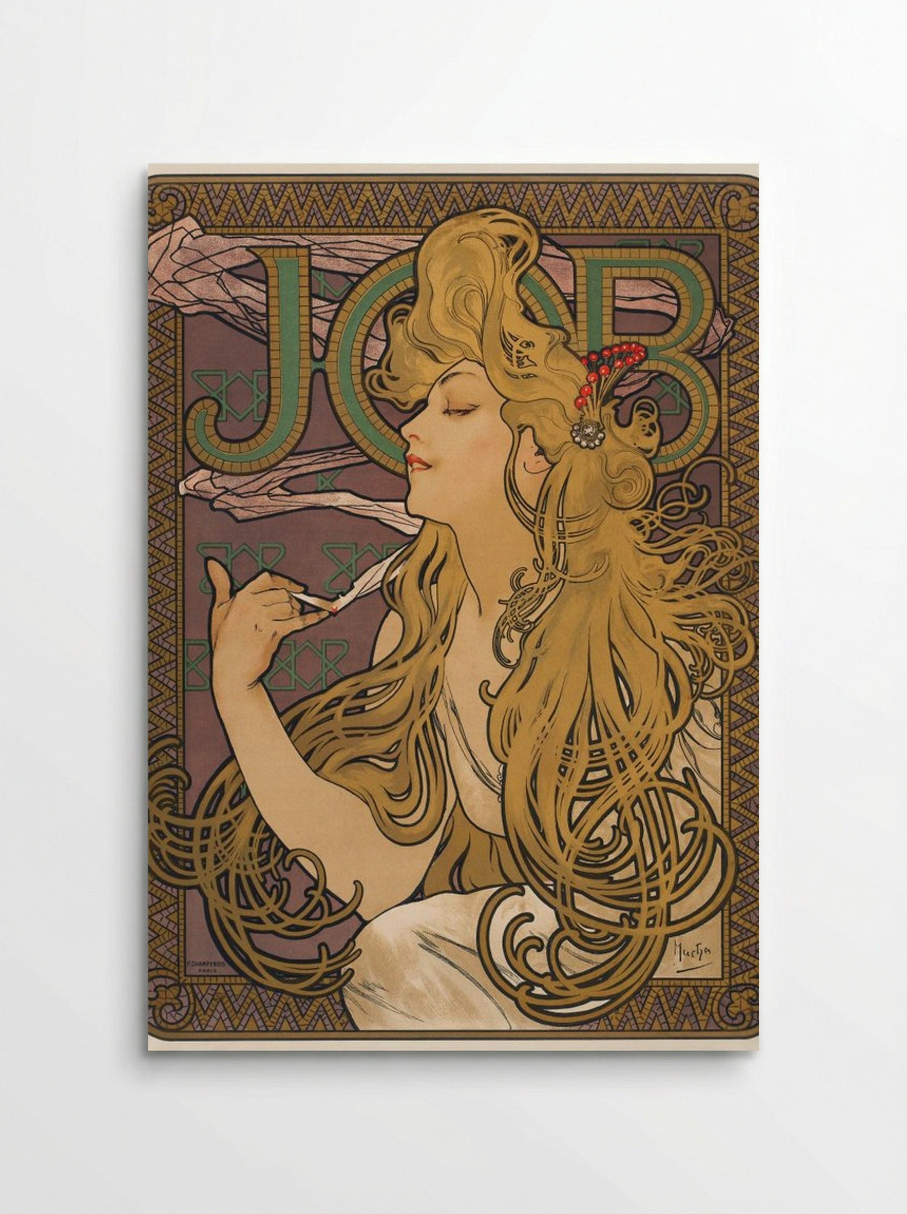 Job - Alphonse Mucha - Poster
