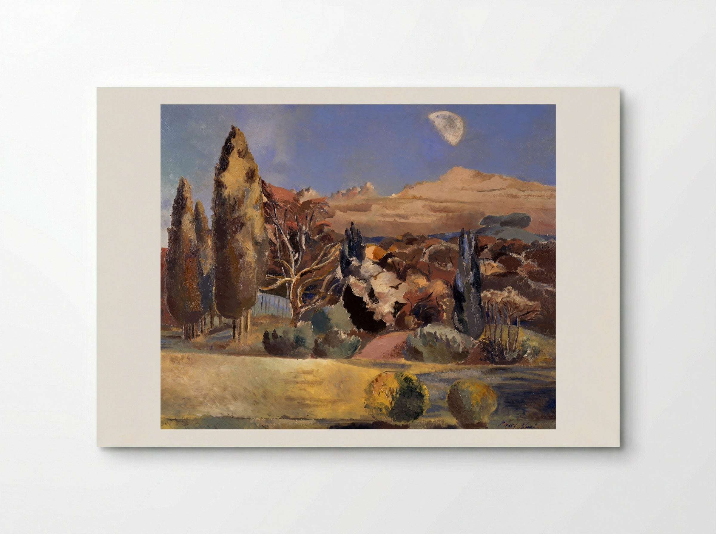Landscape of the Moon's First Quarter - Paul Nash - Poster