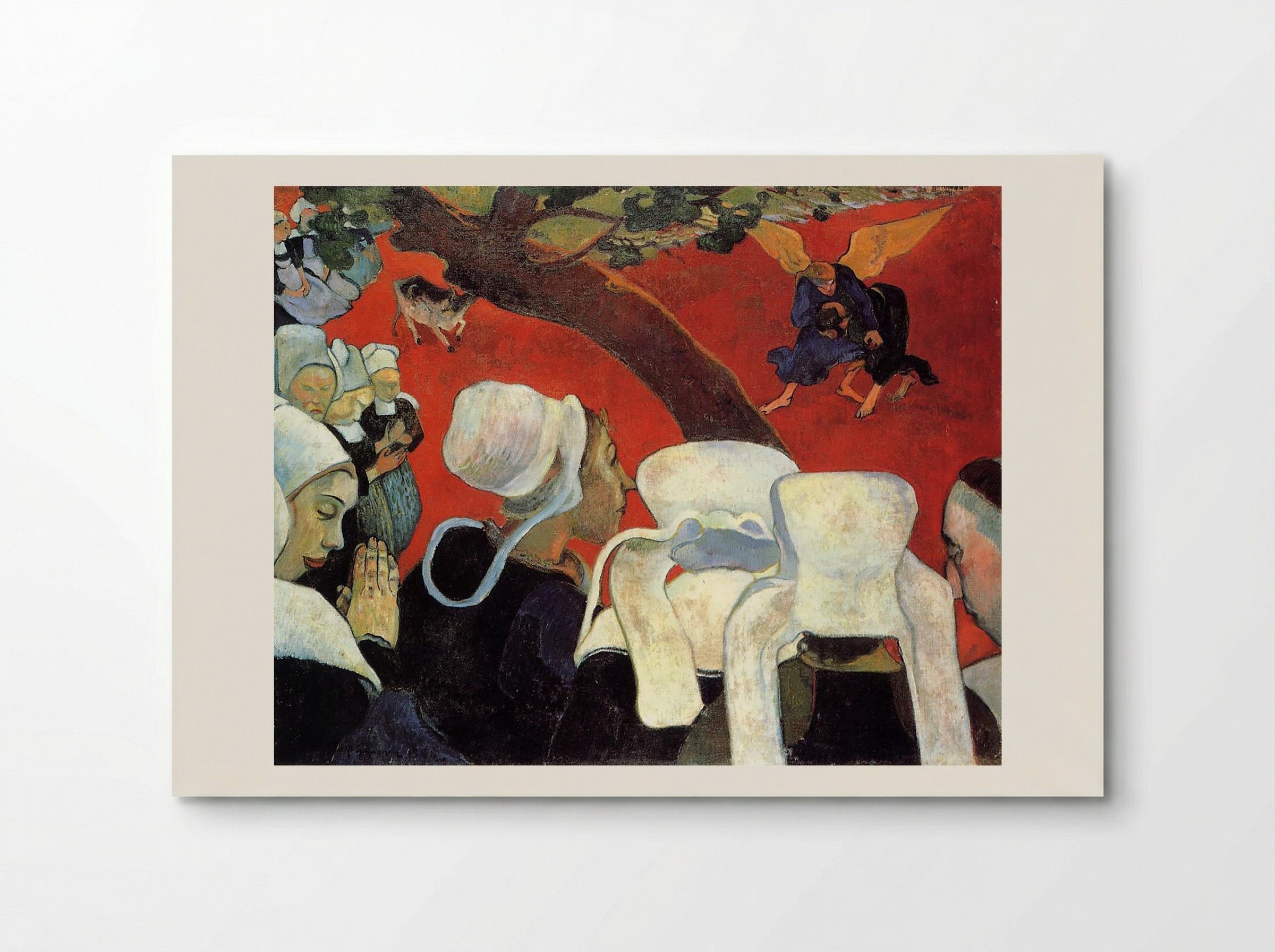 The Vision After the Sermon (Jacob Wrestling with the Angel) - Paul Gauguin - Poster