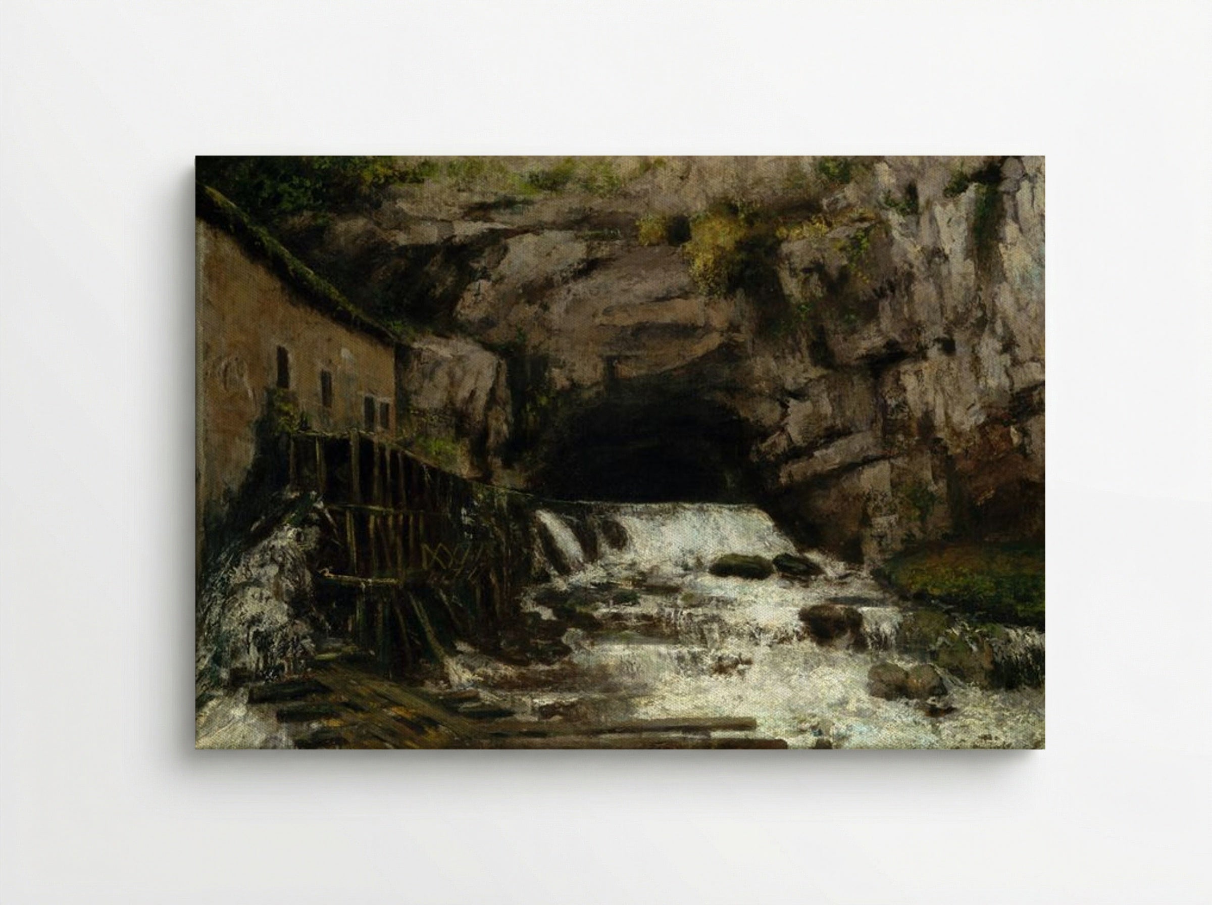 The Source of the Loue - Gustave Courbet - Canvas