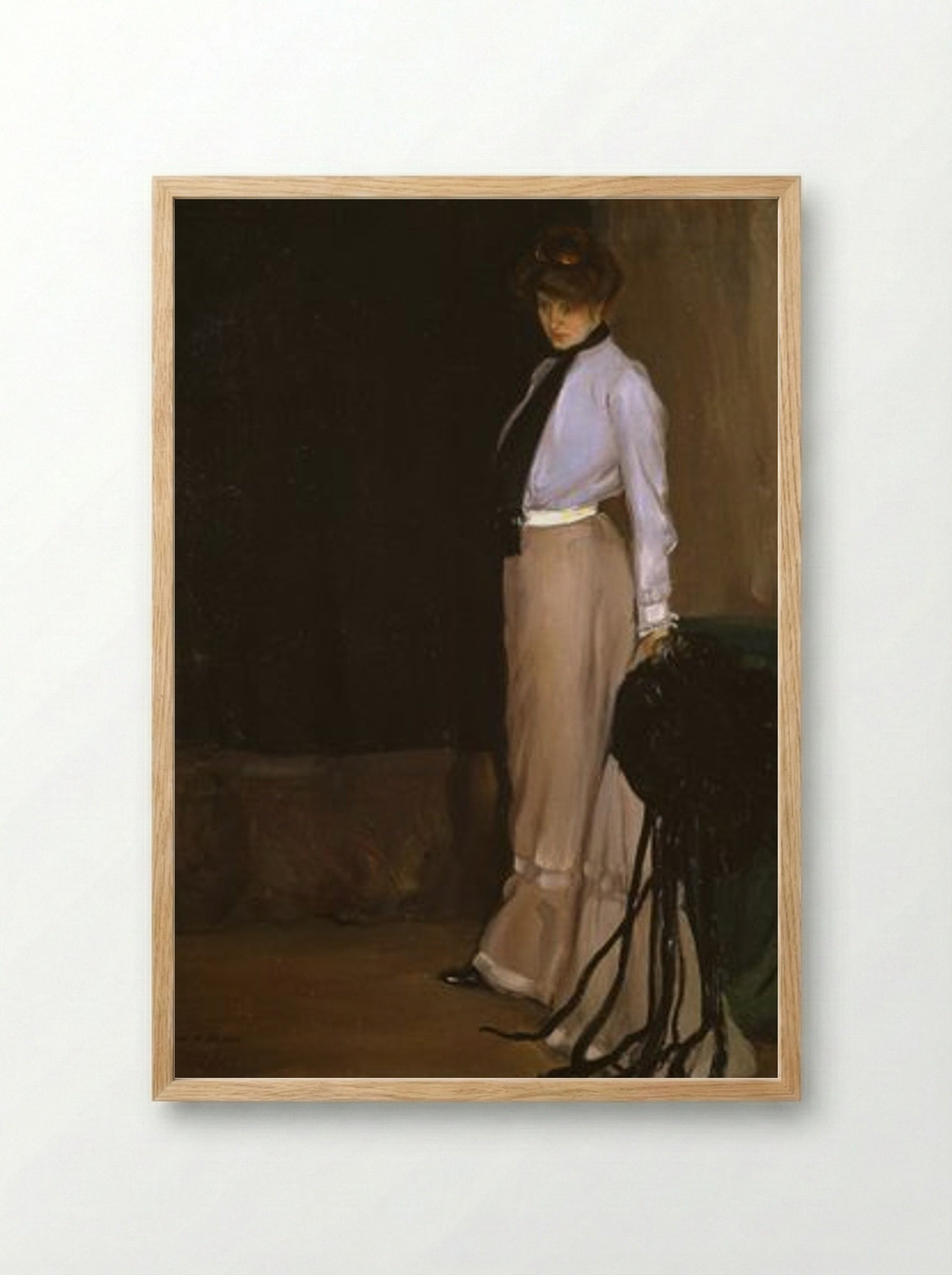 The Model - Alfred Henry Maurer - Framed Print Wood