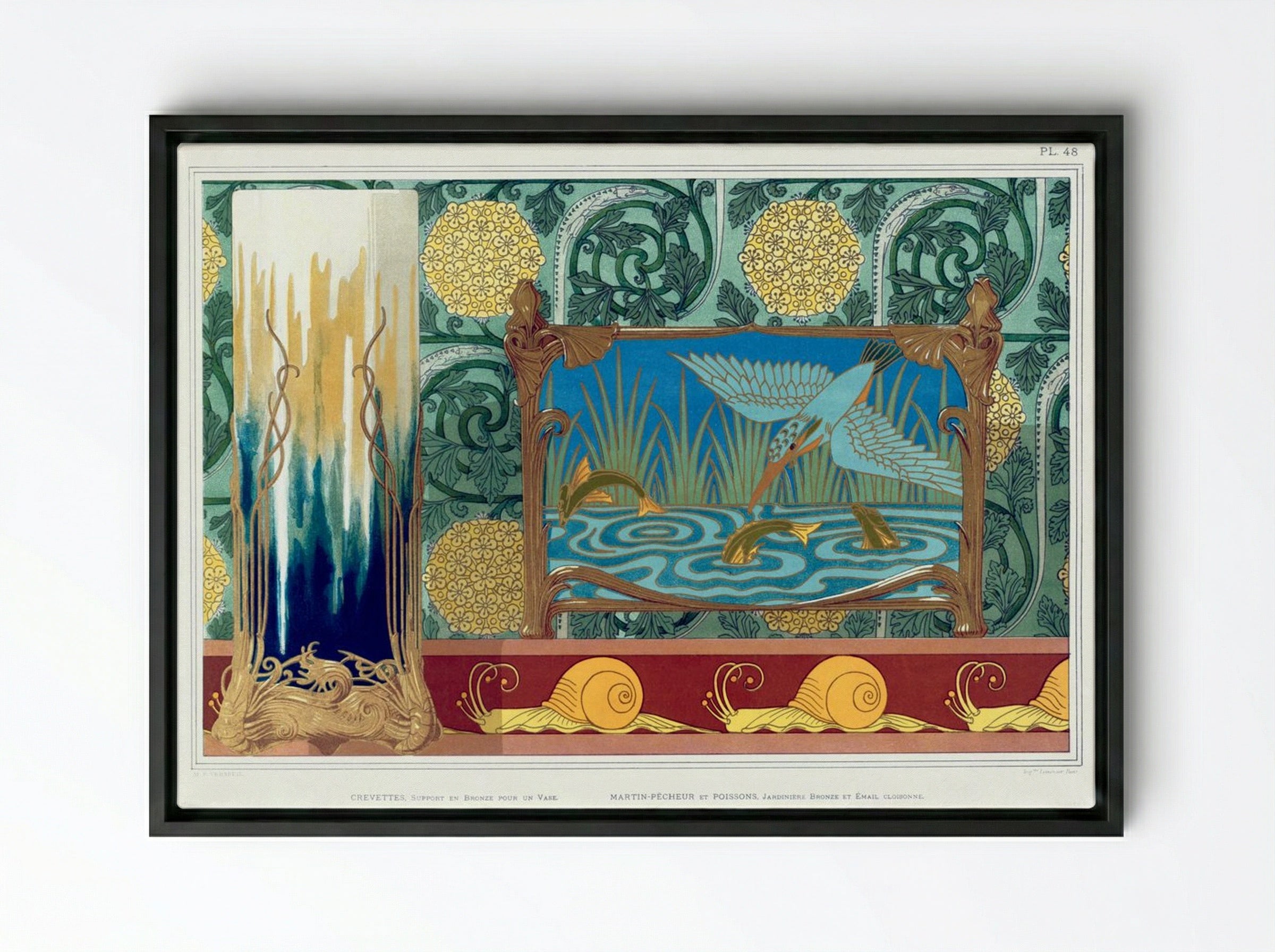 L'Animal dans la Décoration, Plate 48 - Maurice Pillard Verneuil - Framed Canvas Black