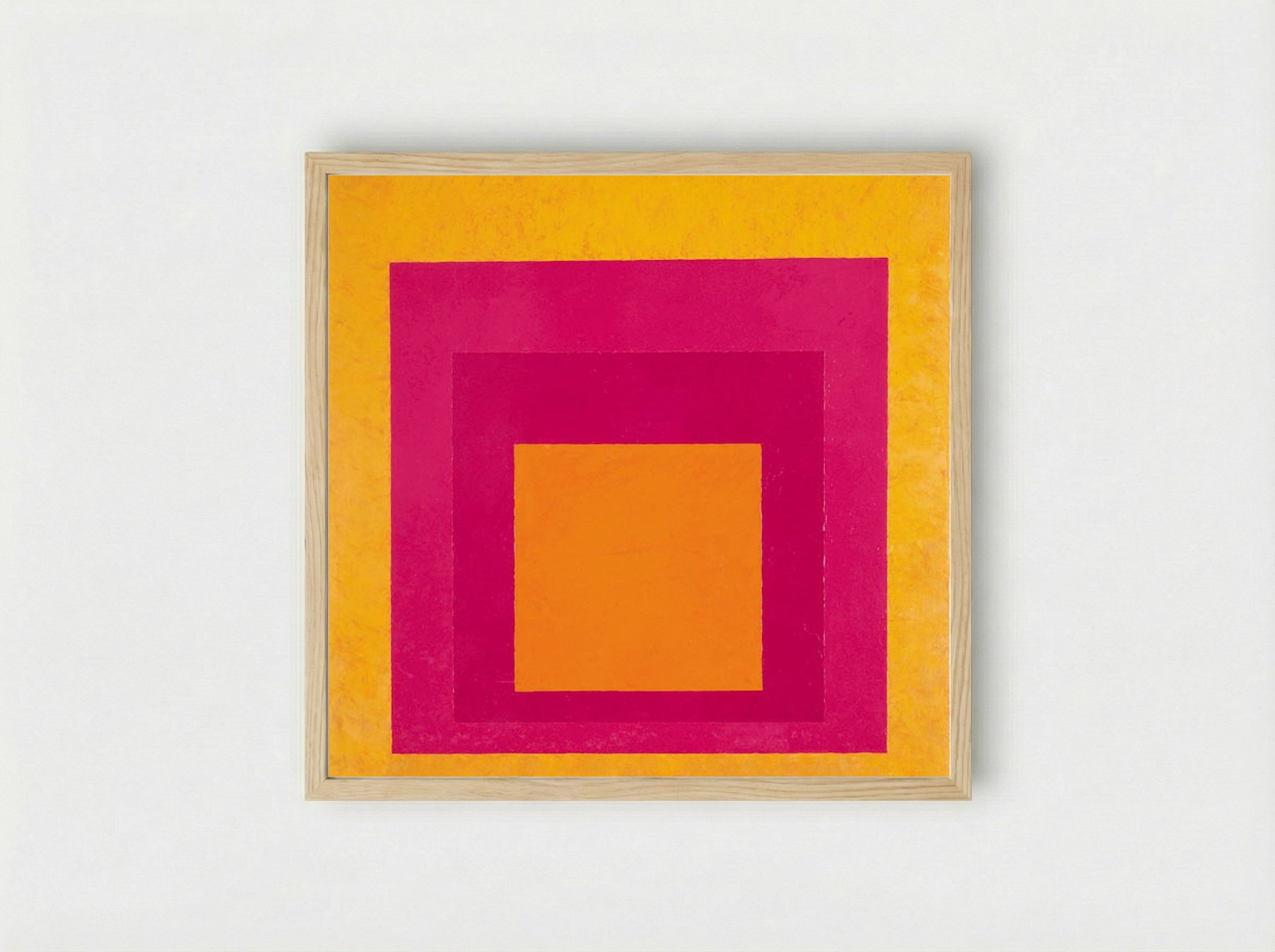 Homage to the Square: La Tehuana - Josef Albers - Framed Print Wood