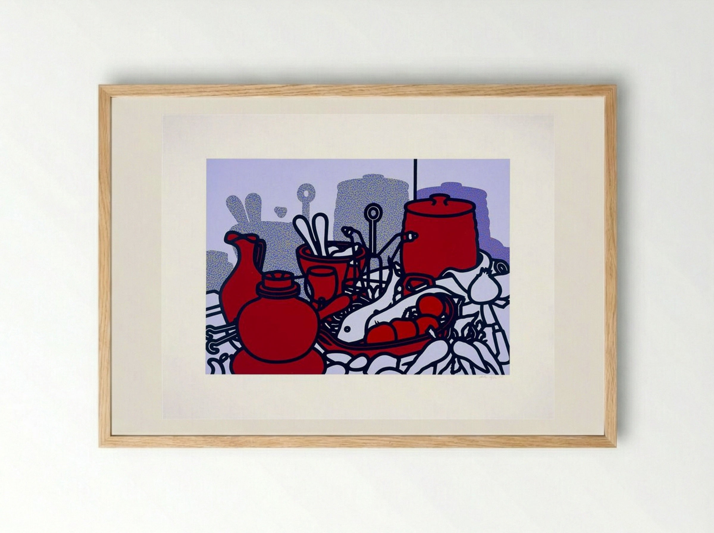 Glazed Earthenware - Patrick Caulfield - Framed Print Wood