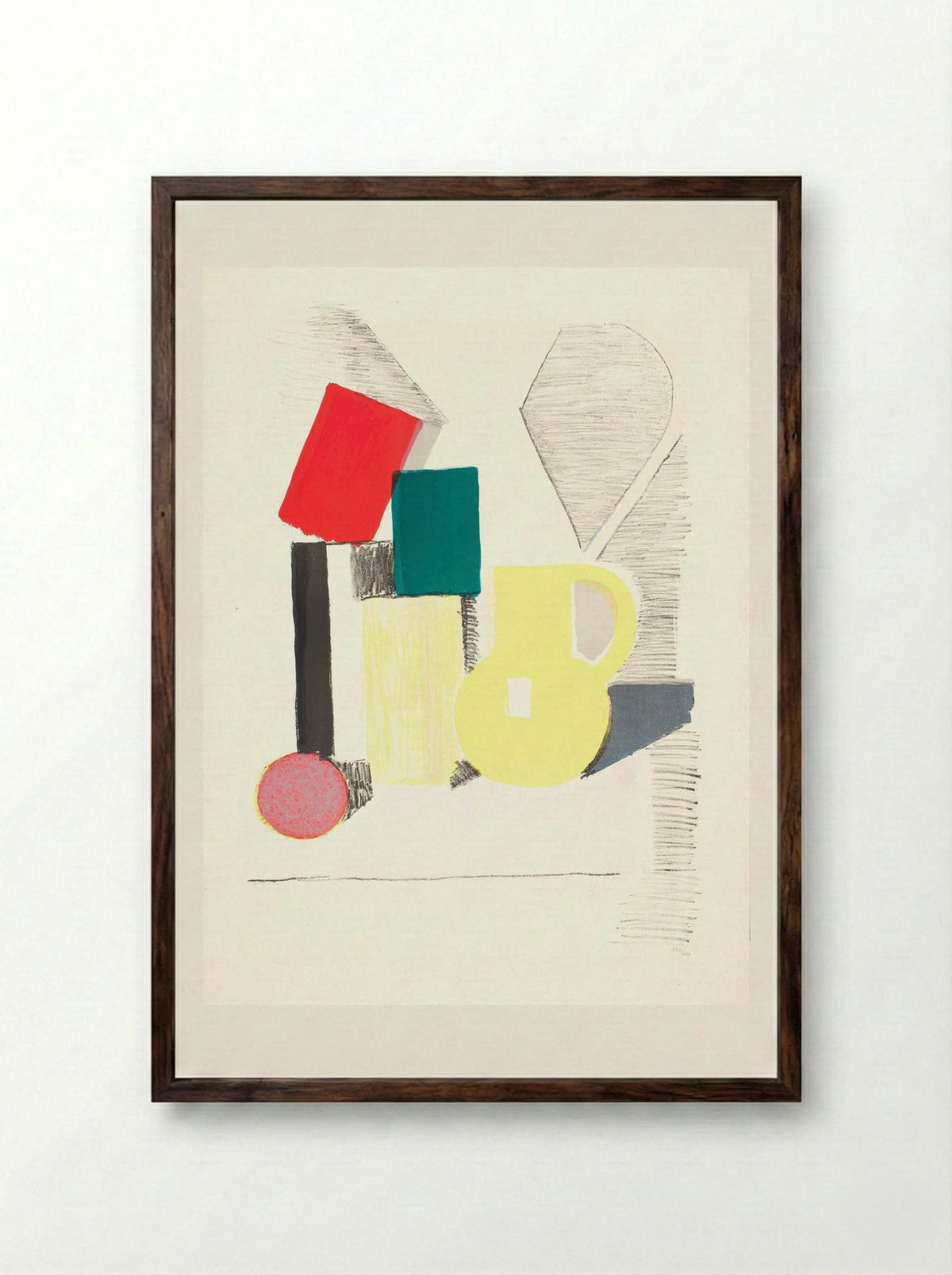 Setup - Vilhelm Lundstrøm - Framed Print Dark Wood