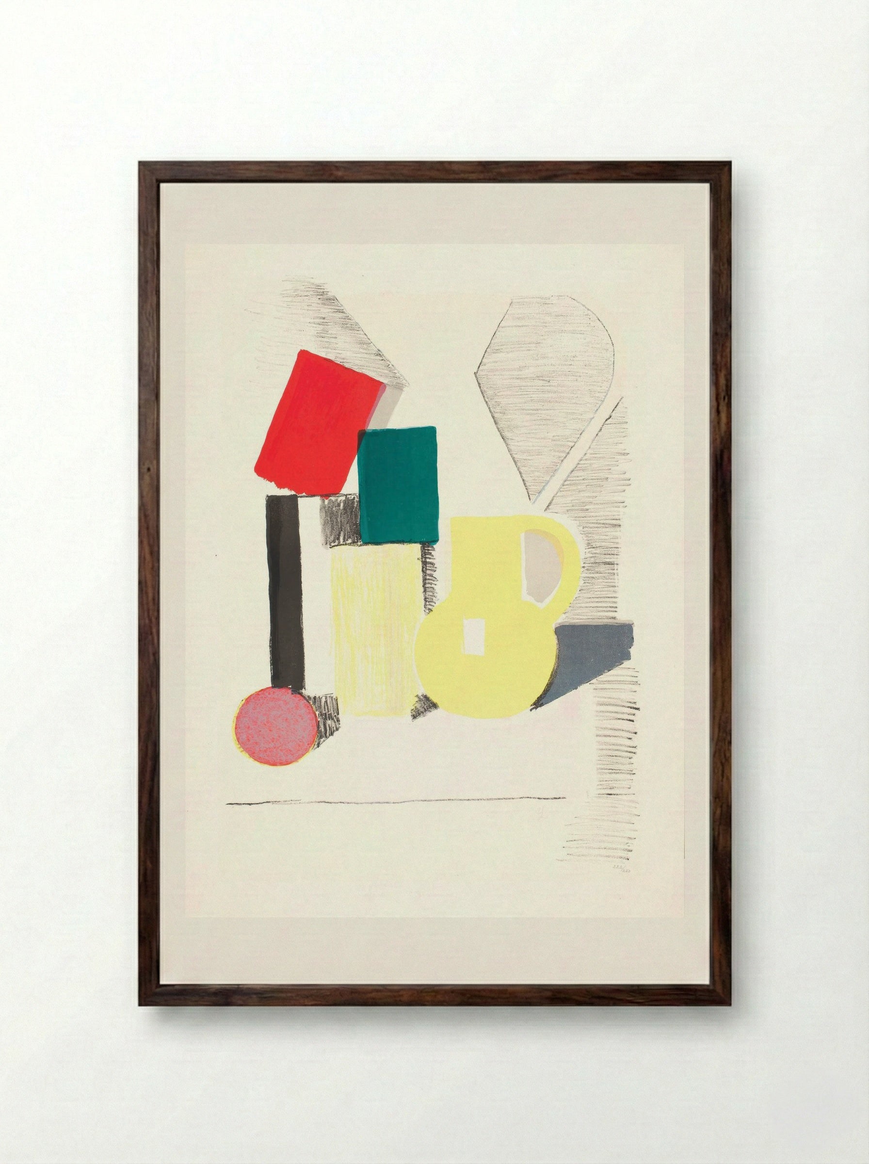 Setup - Vilhelm Lundstrøm - Framed Print Dark Wood