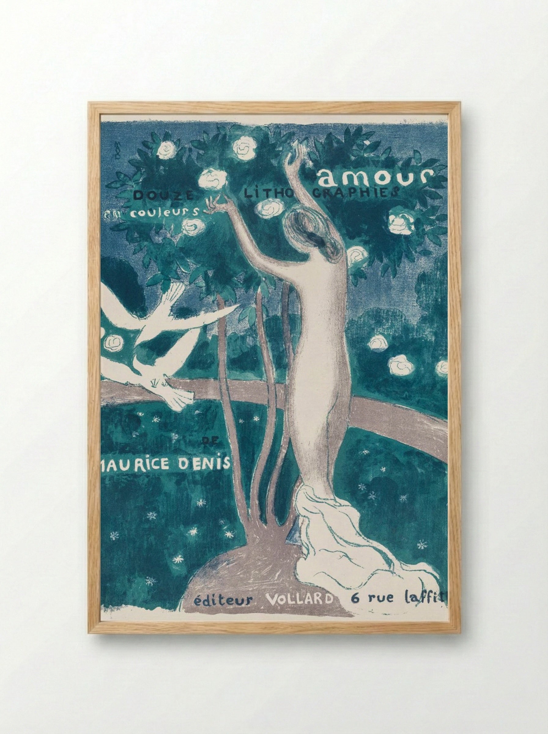 Love (Cover) - Maurice Denis - Framed Print Wood