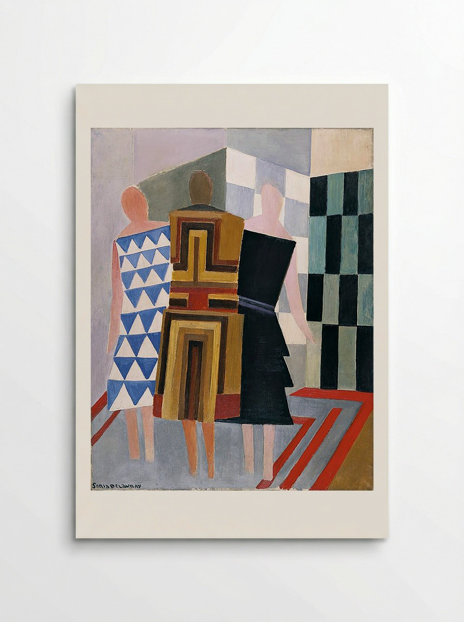 Simultaneous Dresses (Three Women, Forms, Colours) - Sonia Delaunay - Poster