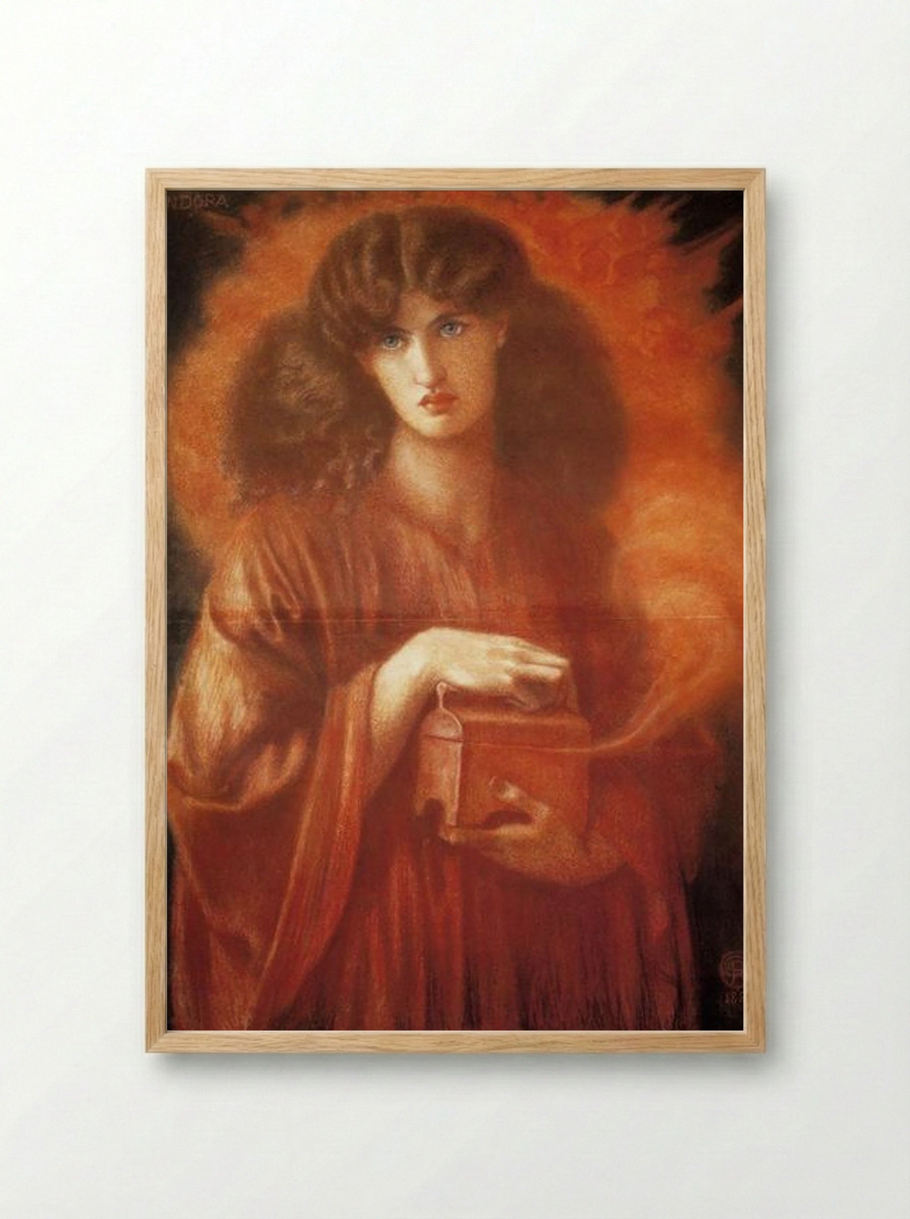 Pandora - Dante Gabriel Rossetti - Framed Print Wood