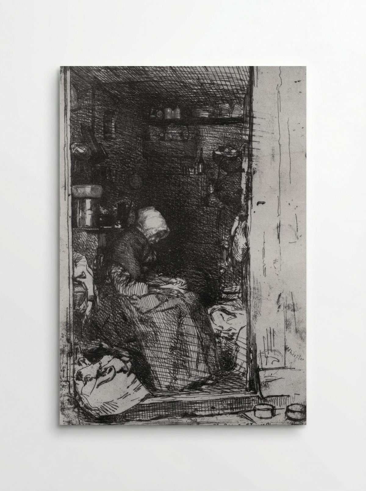 Old Woman with Rags - James McNeill Whistler - Poster