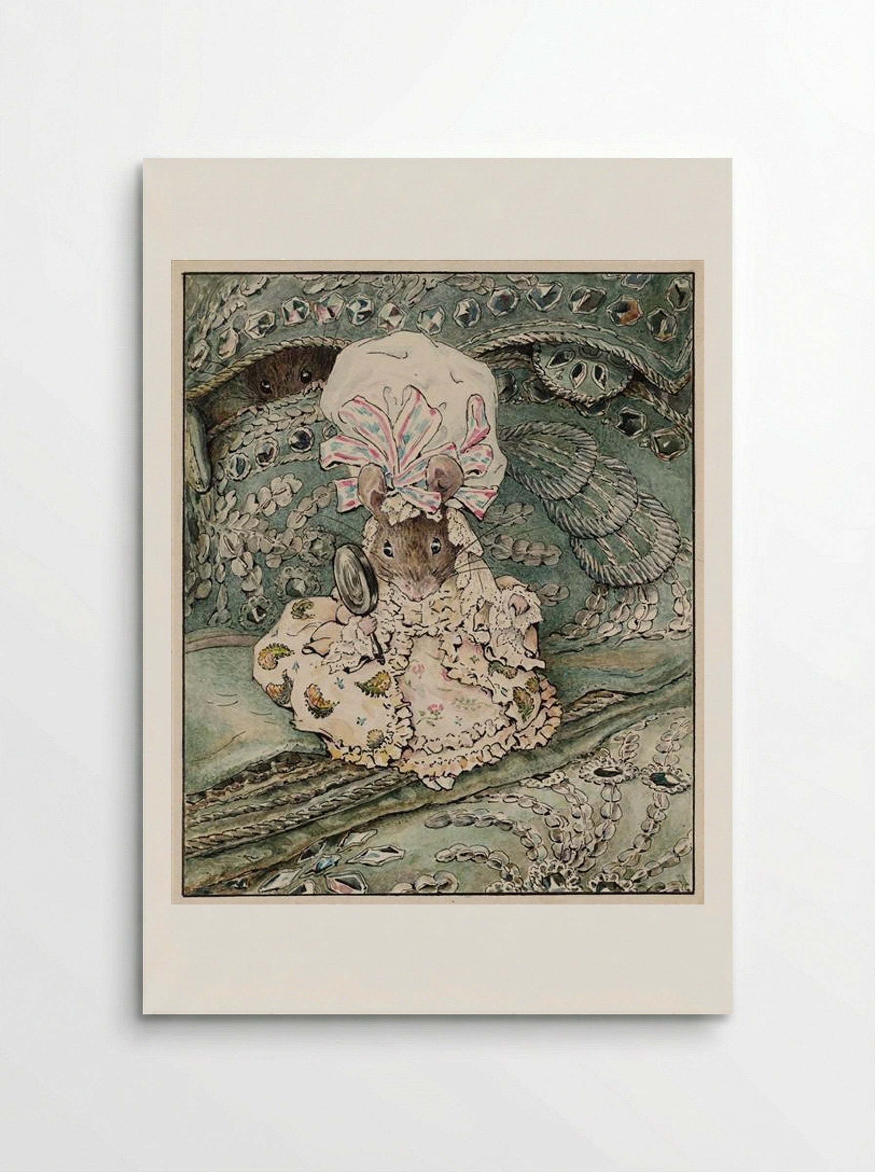 Lady Mouse in Mob Cap - Beatrix Potter - Poster