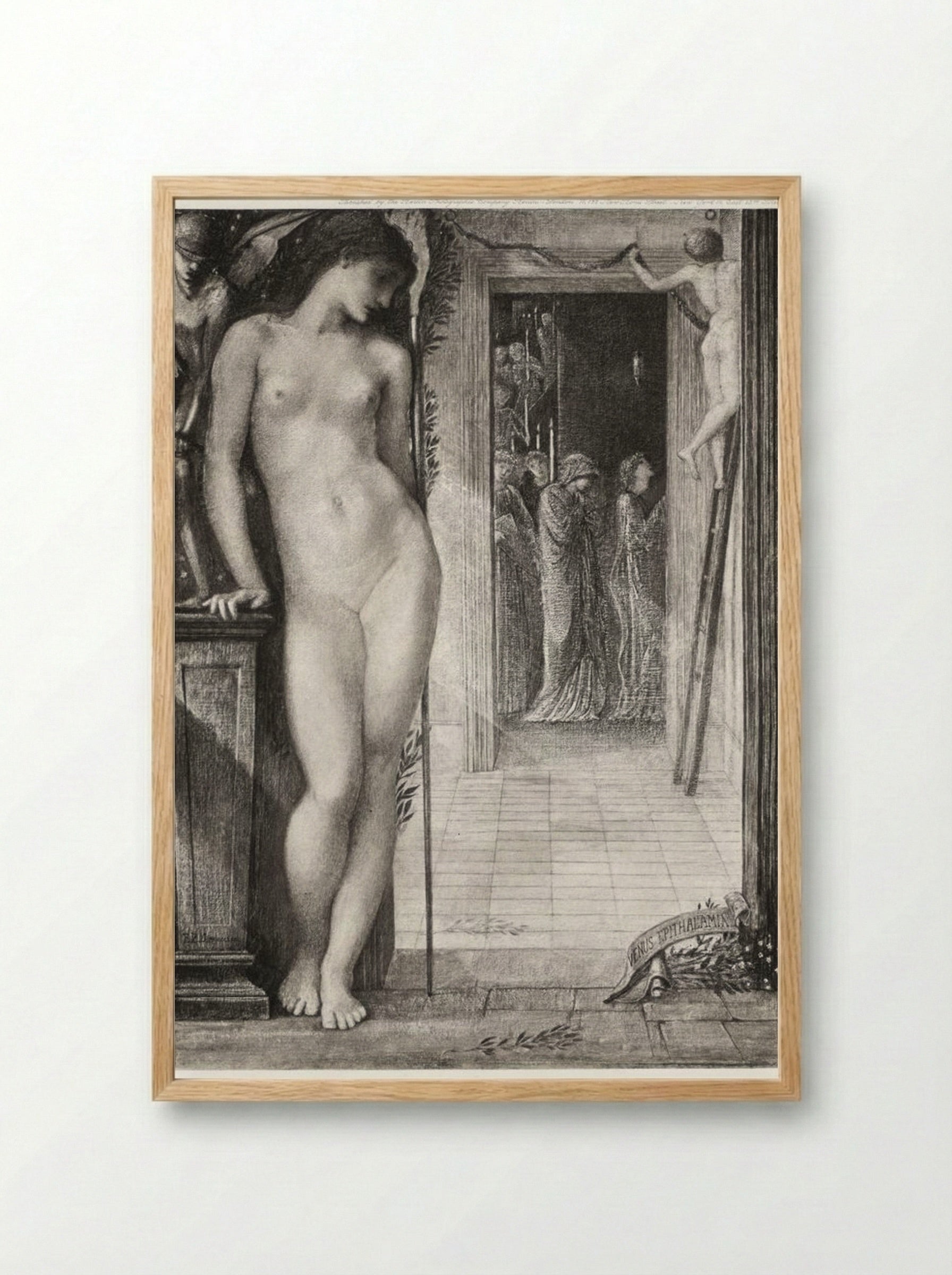 Venus Epithalamia - Edward Burne-Jones - Framed Print Wood