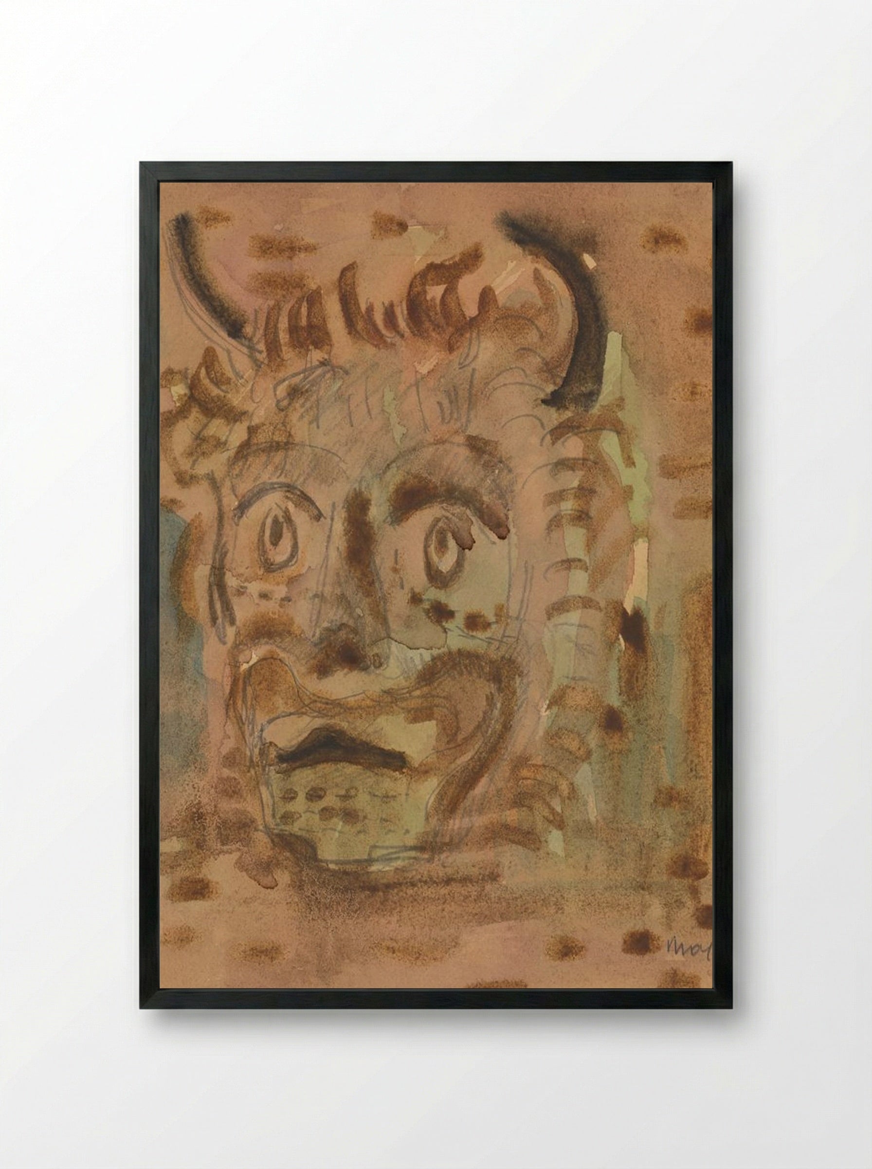 Satyr - Cyprián Majerník - Framed Print Black