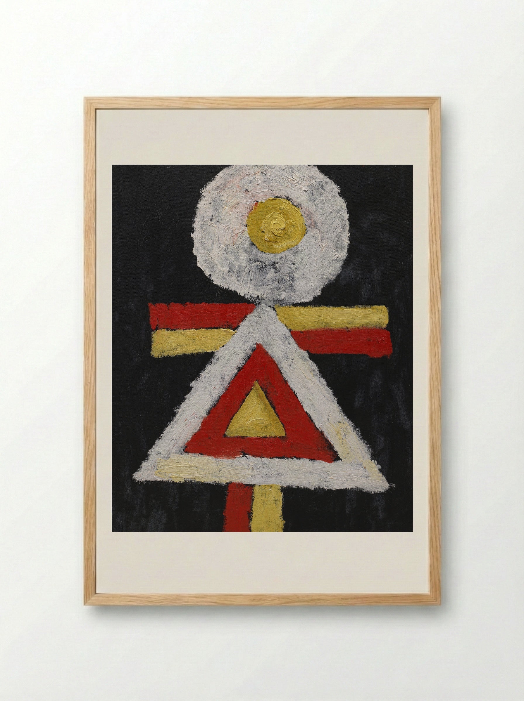 Geometric Figure - Marsden Hartley - Framed Print Wood