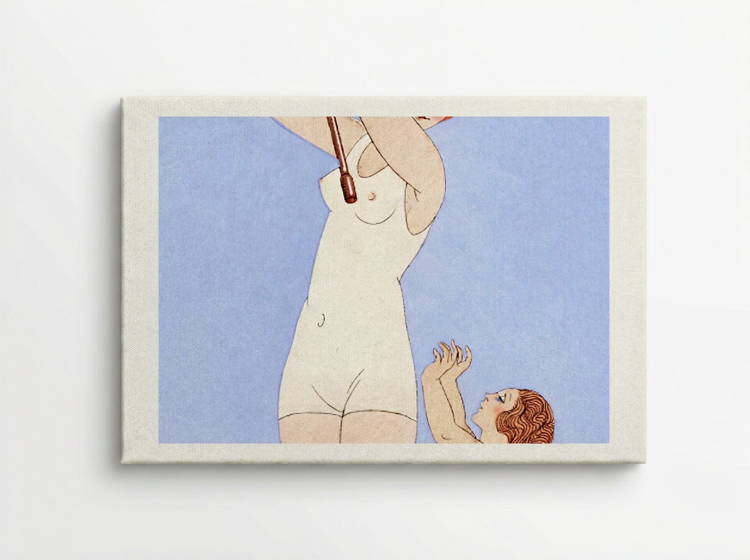 Au Lido, Plate no. 14 - George Barbier - Canvas