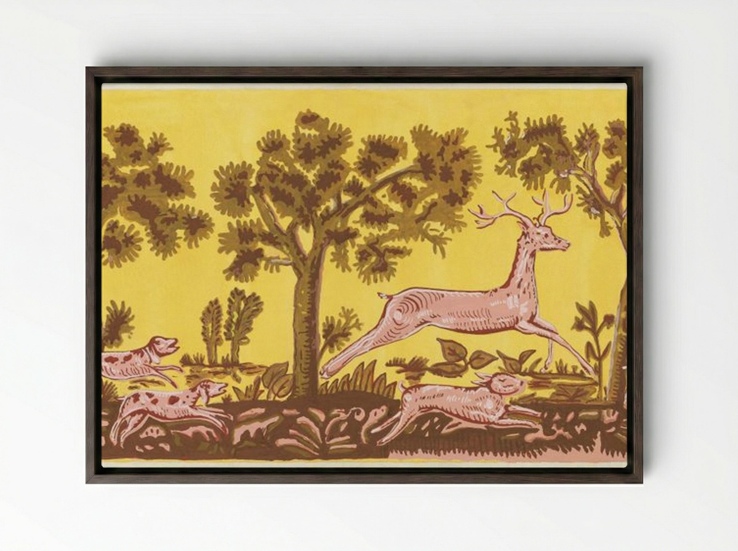 Bandbox Design - Martin Partyka - Framed Canvas Dark Wood