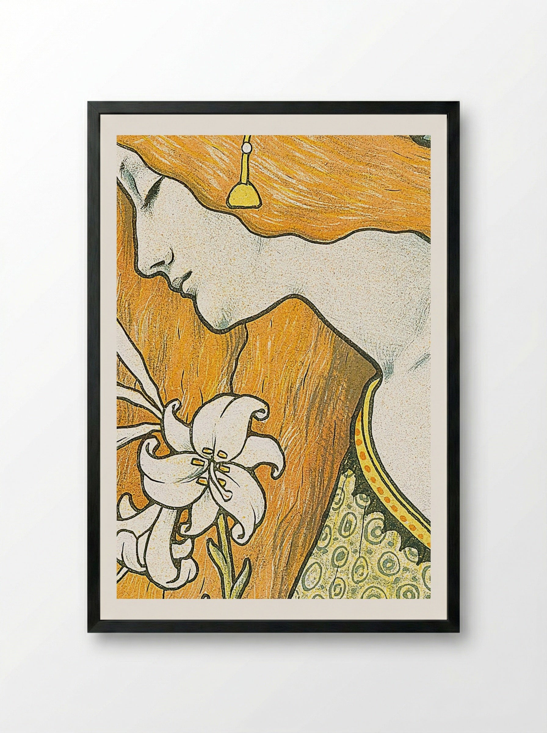 L'Ermitage - Paul Berthon - Framed Print Black