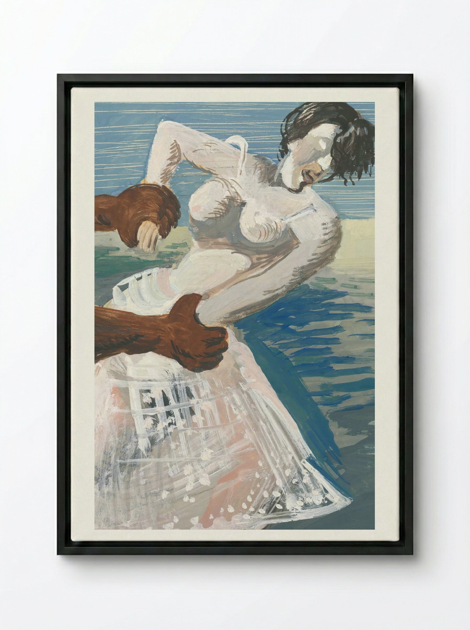 Embrace - Cyprián Majerník - Framed Canvas Black
