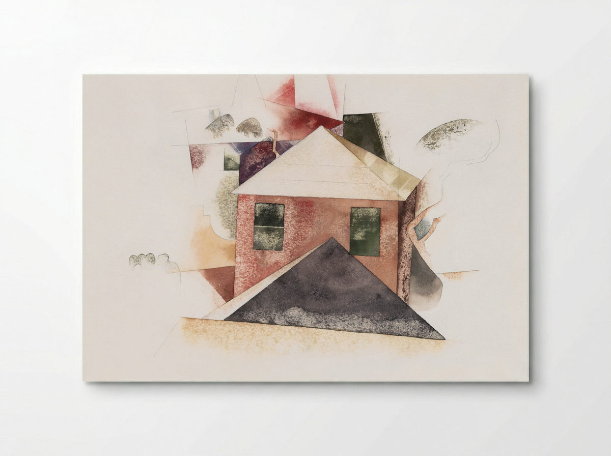 Houses with Red - Charles Demuth - Poster