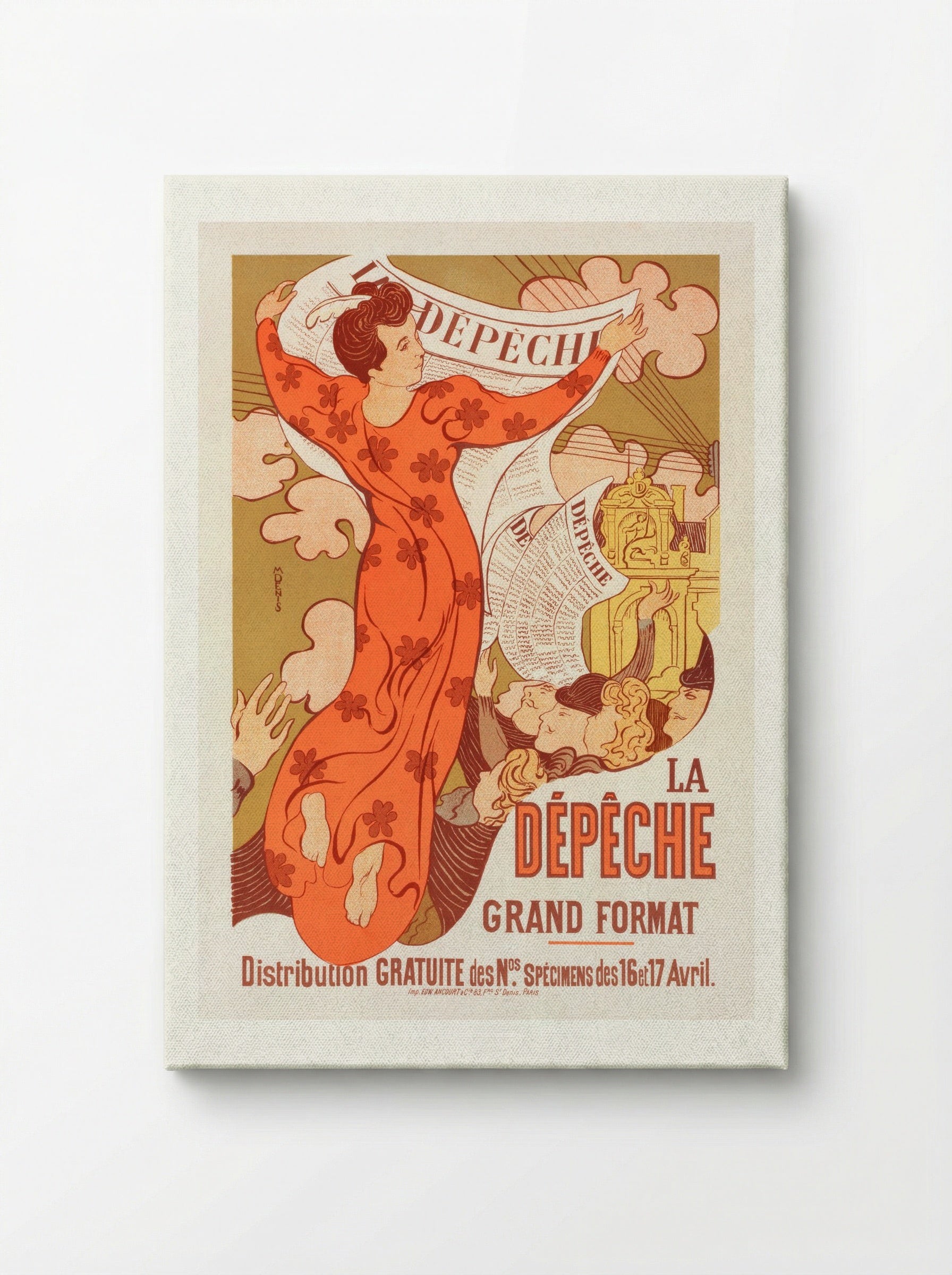 Poster for La Dépêche de Toulouse - Maurice Denis - Canvas