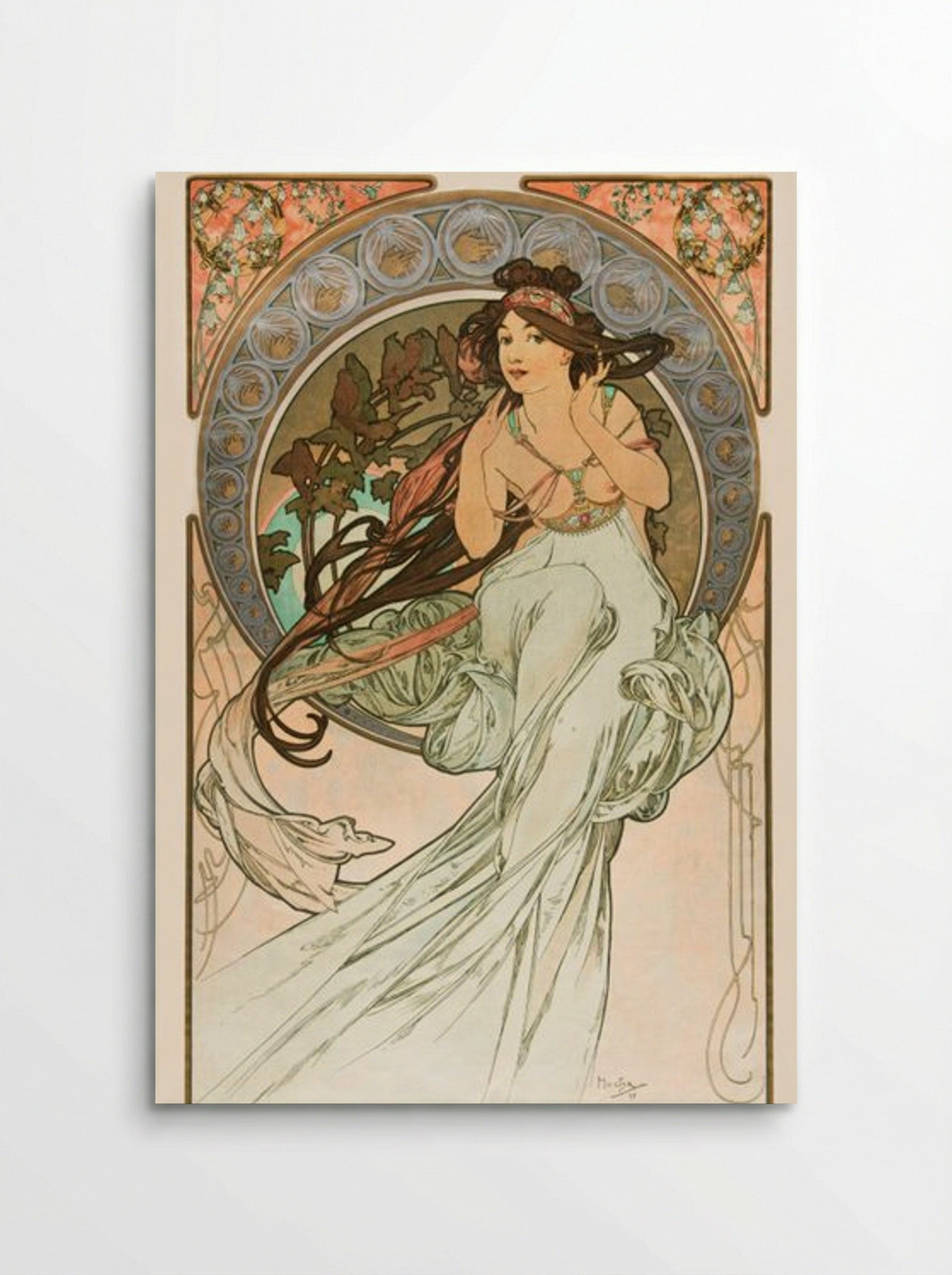 Music, from 'Les Arts' - Alphonse Mucha - Poster
