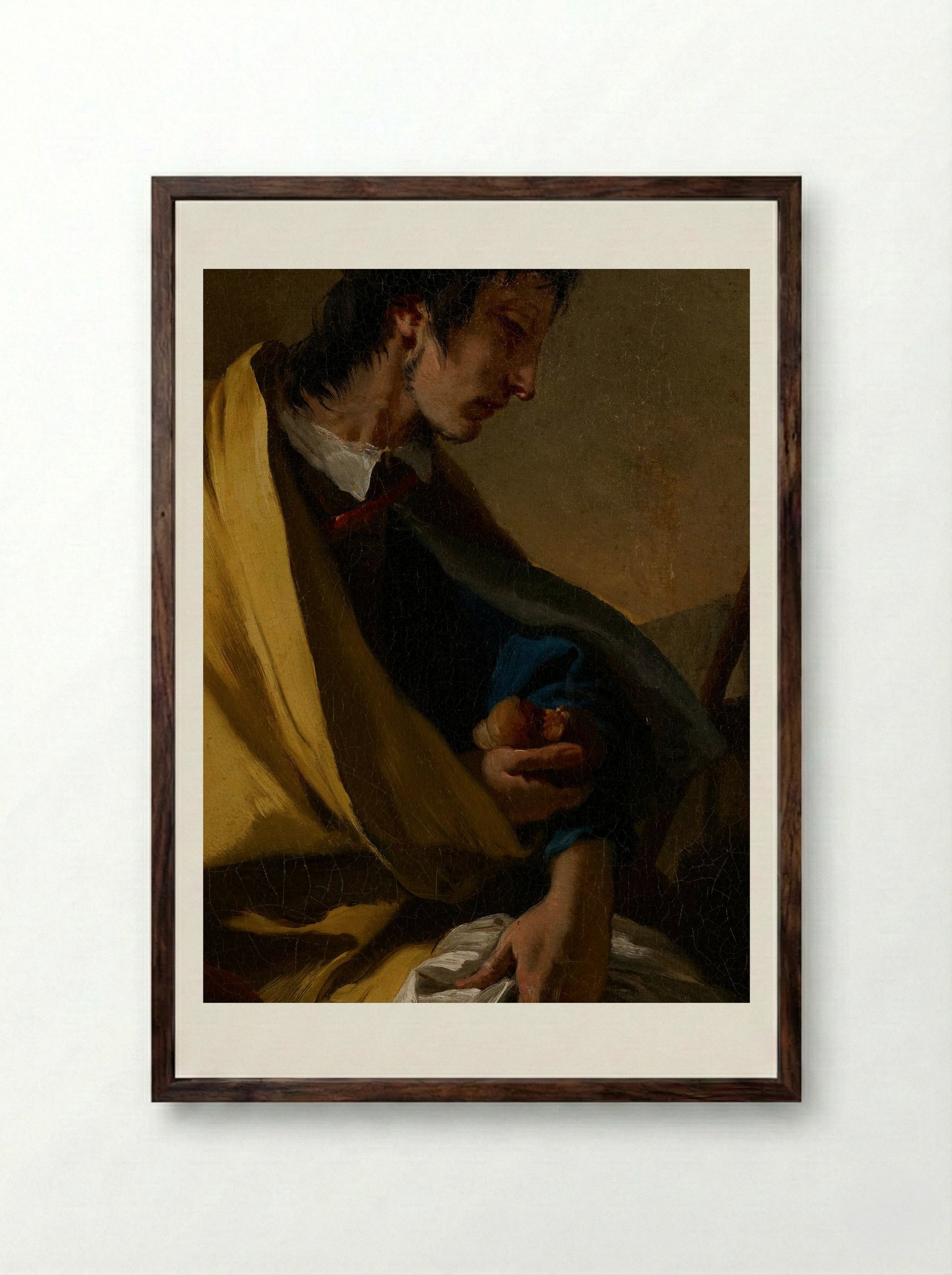 Saint Roch - Giovanni Battista Tiepolo - Framed Print Dark Wood