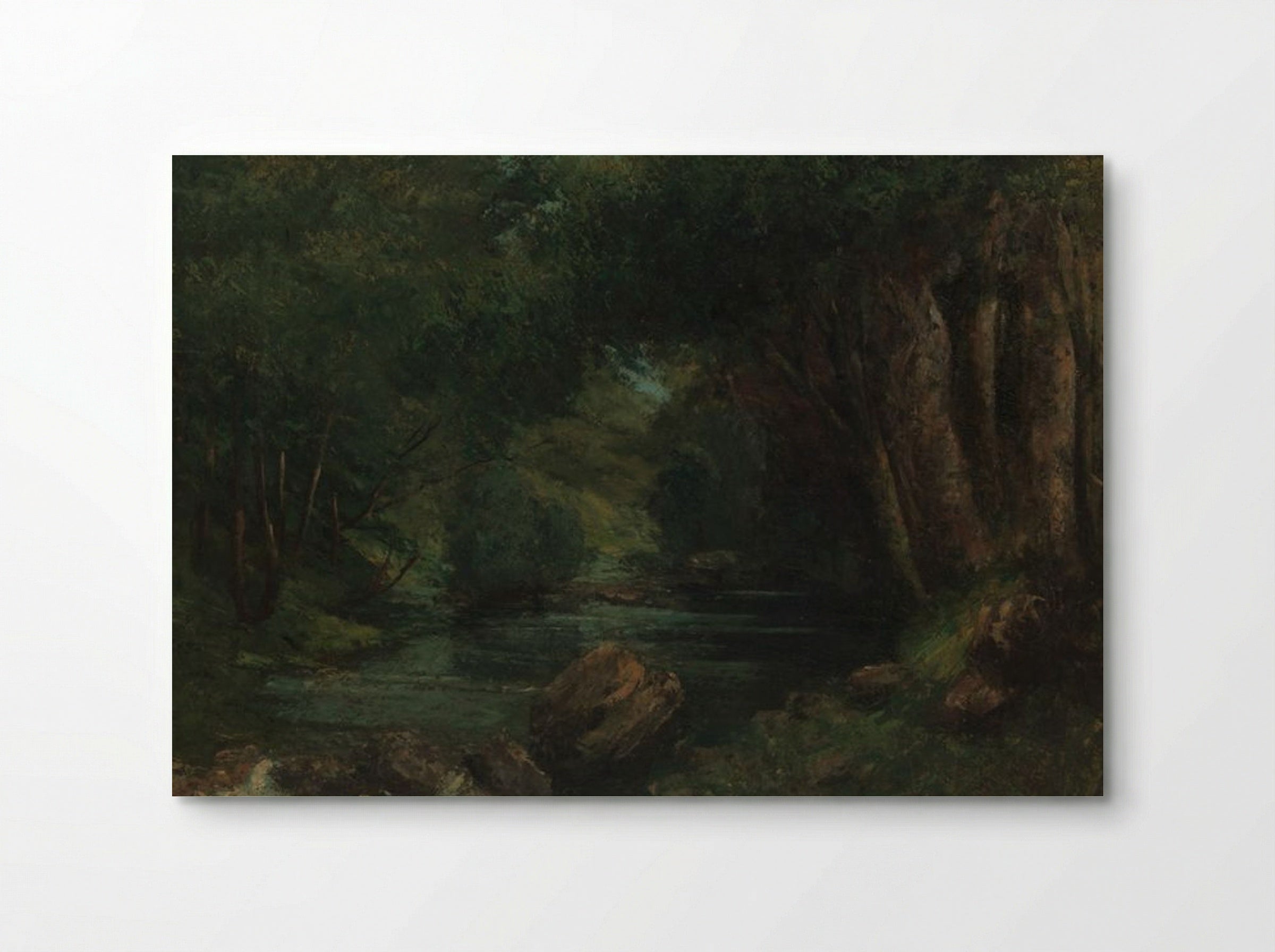 A Brook in the Forest - Gustave Courbet - Poster