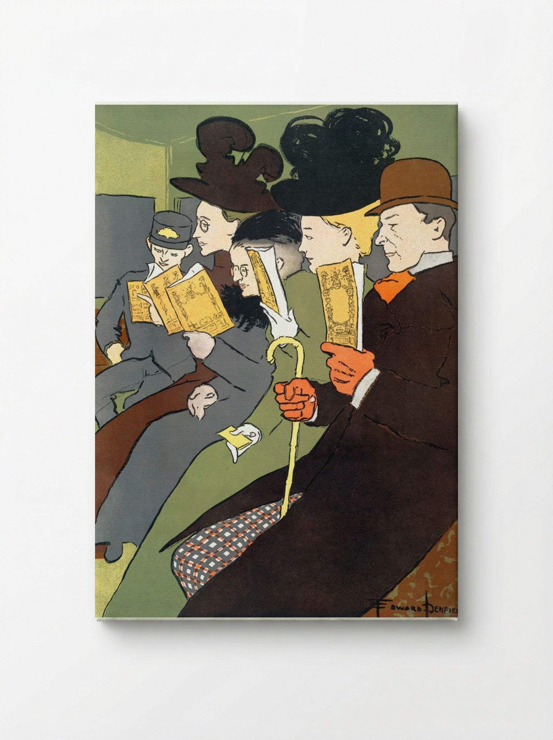 People Reading Books - Edward Penfield - Canvas