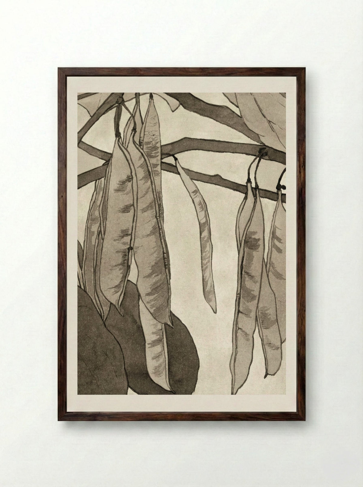 Red Bud (1915) - Hannah Borger Overbeck - Framed Print Dark Wood