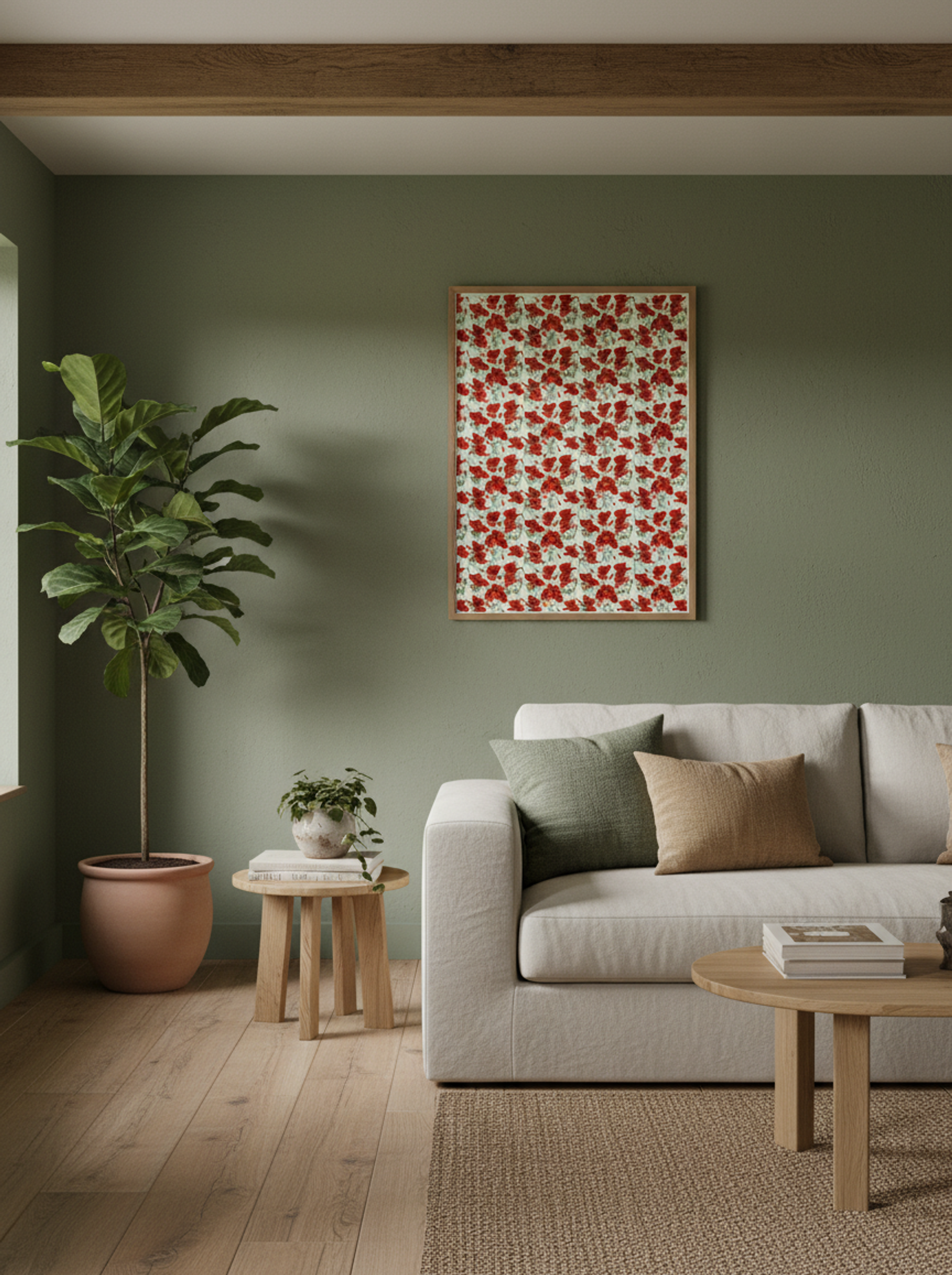 Red Poppy Design - Fine Art Print - Lifestyle