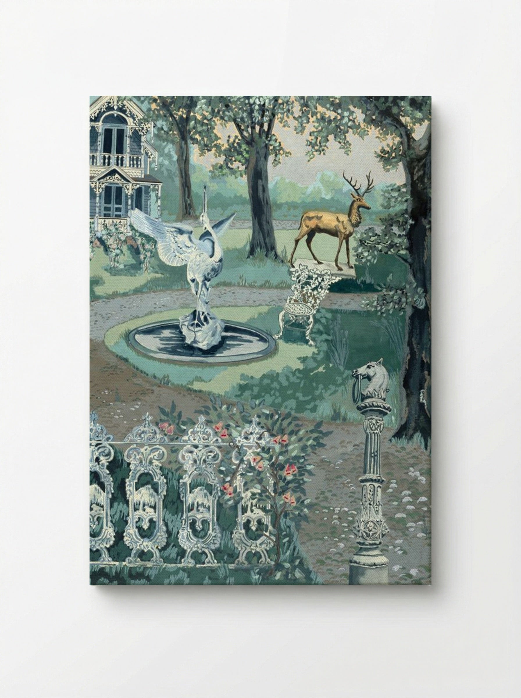 Garden Setting - Perkins Harnly - Canvas
