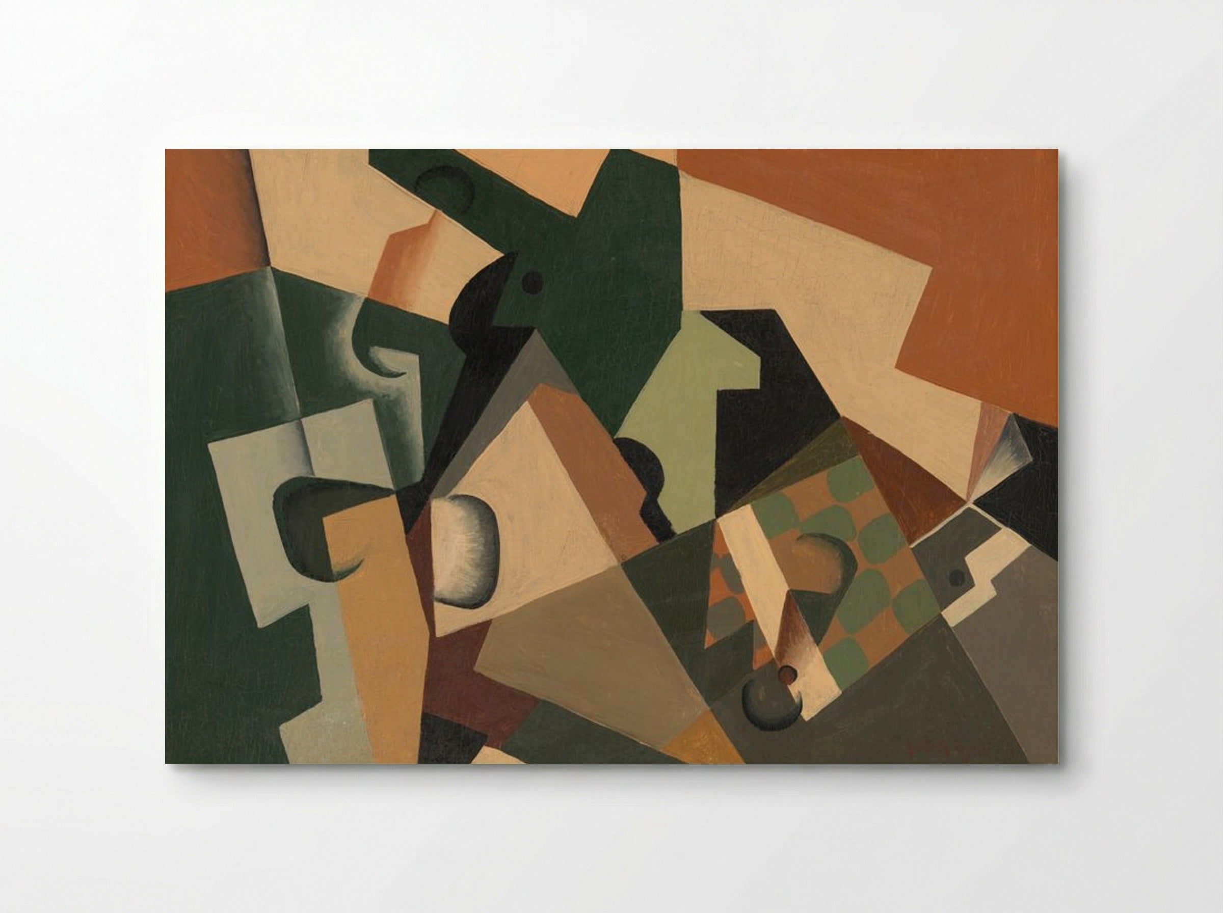 Glass and Checkerboard - Juan Gris - Poster