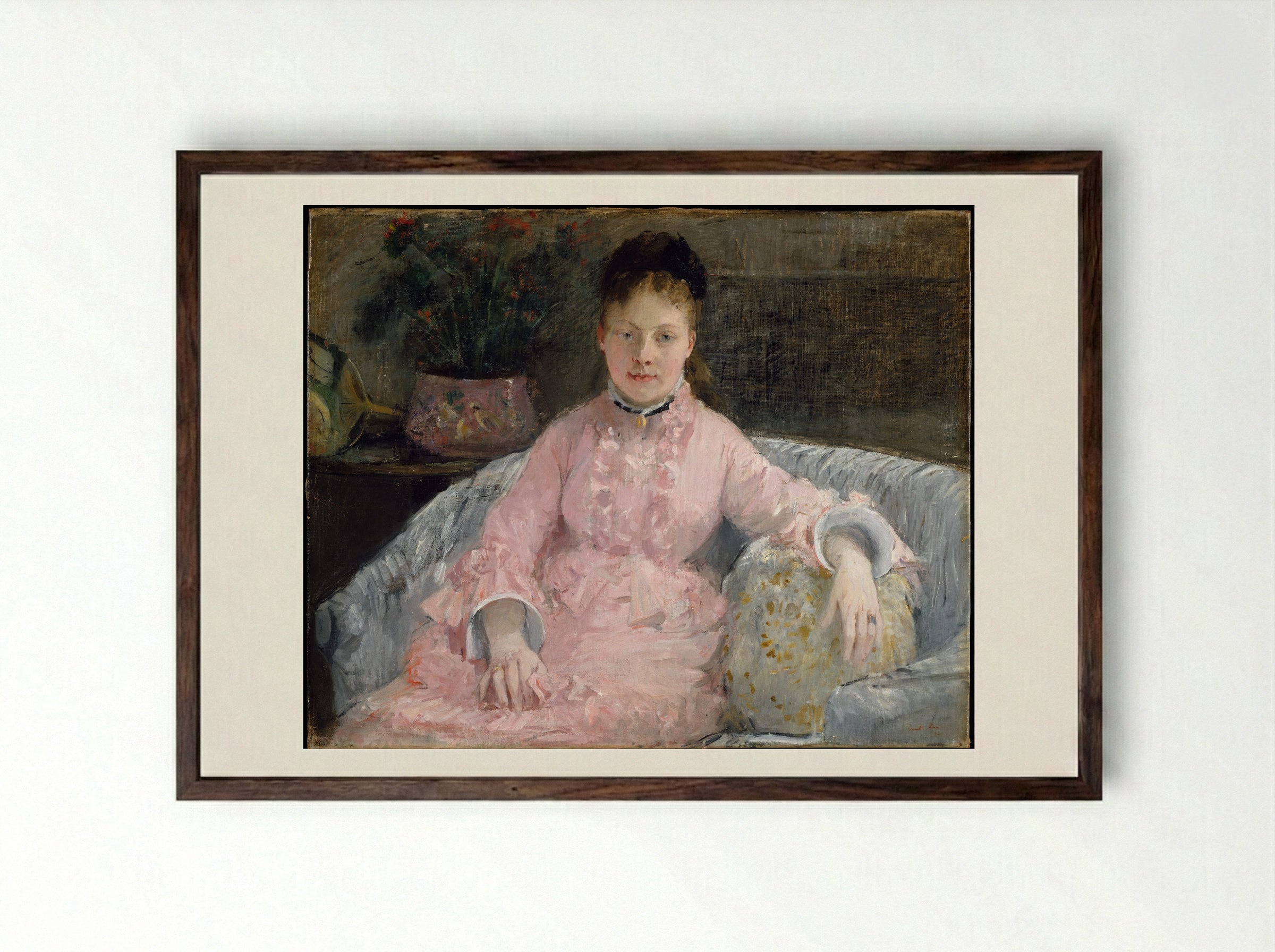 the pink dress morisot The Pink Dress By Berthe Morisot