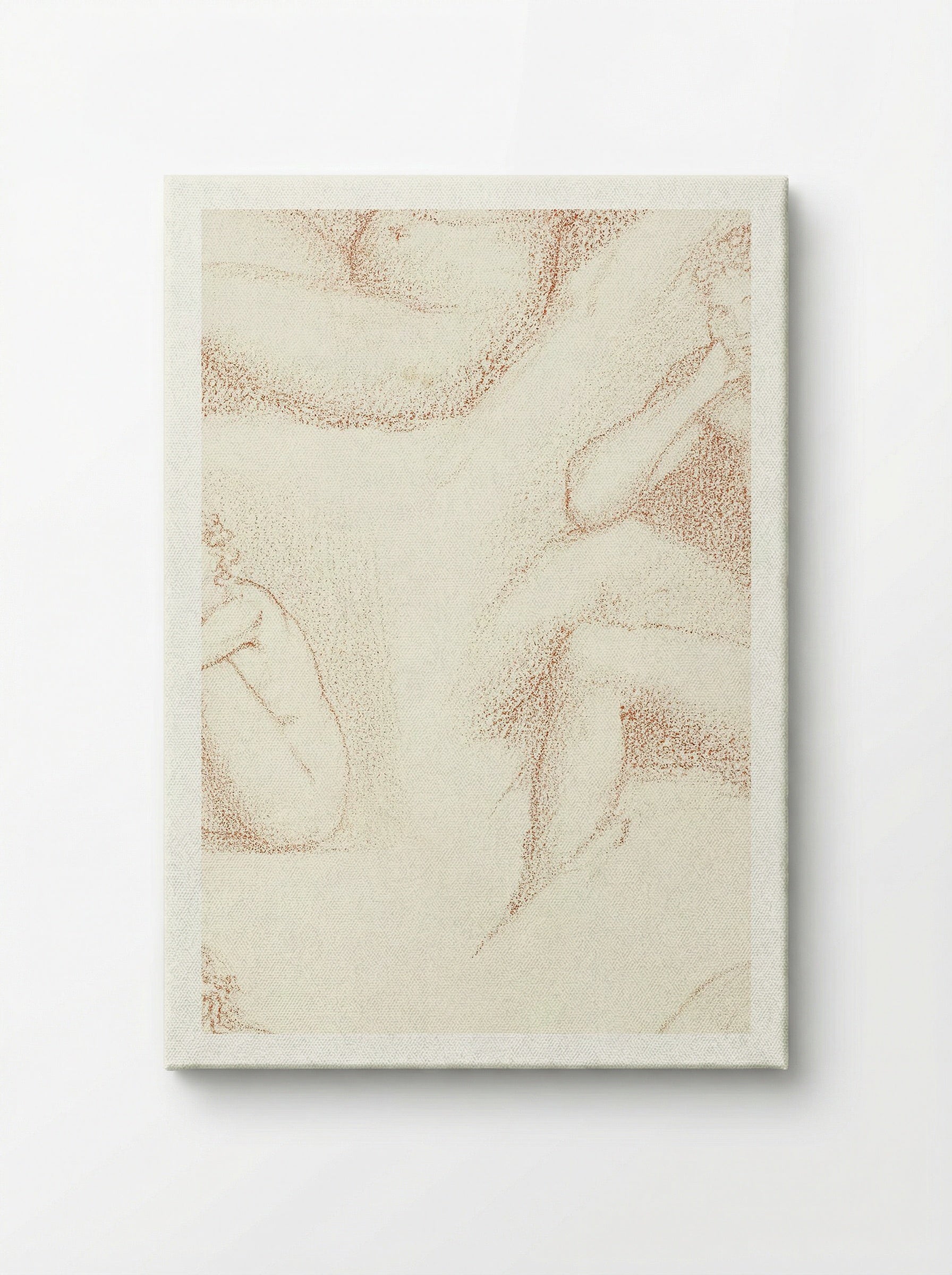 Female Nude: Five Studies of a Seated Girl - Edward Burne-Jones - Canvas
