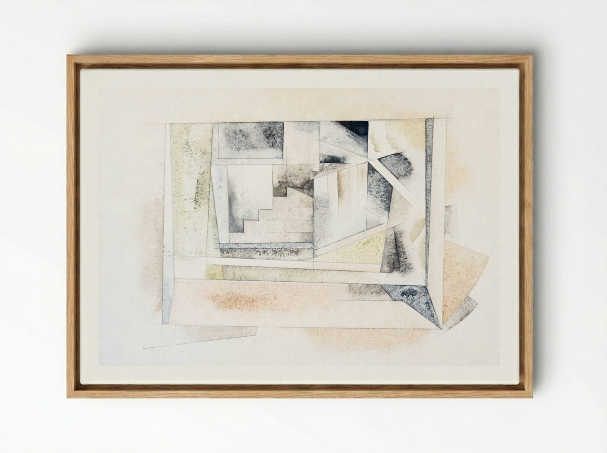 Bermuda Stairway - Charles Demuth - Framed Canvas Wood