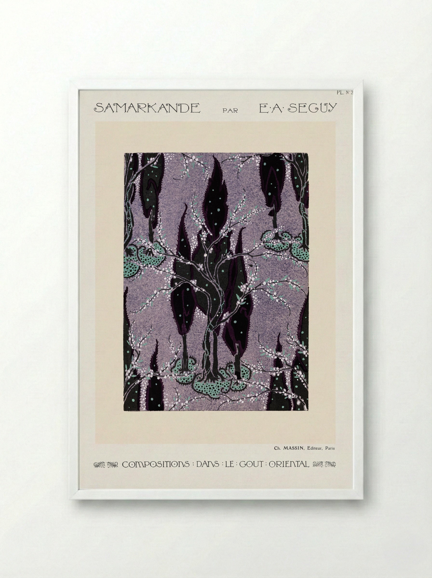 Samarkande, Plate No. 2 - Émile-Allain Séguy - Framed Print White