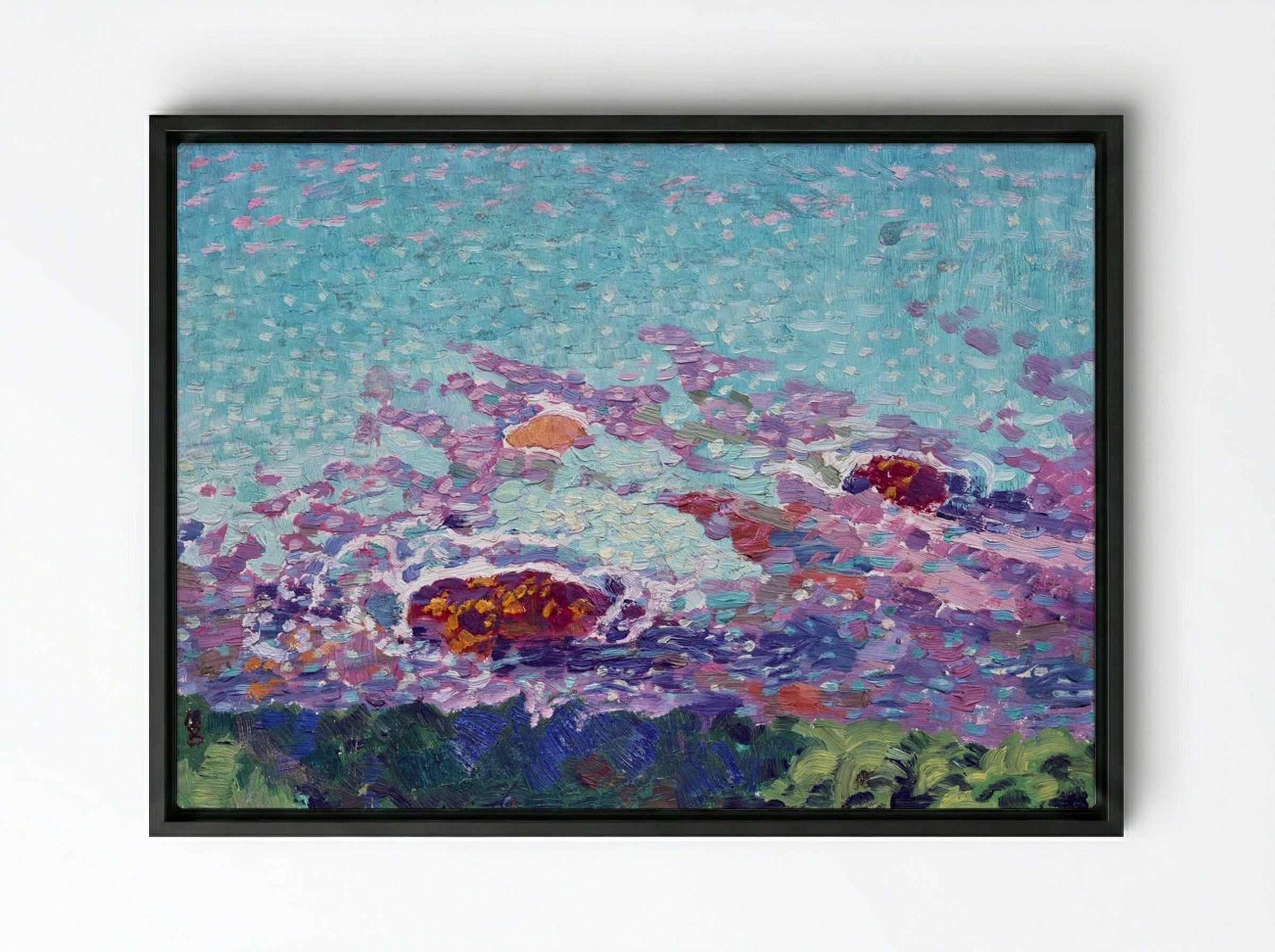 Ocean Coast - Maurice Denis - Framed Canvas Black