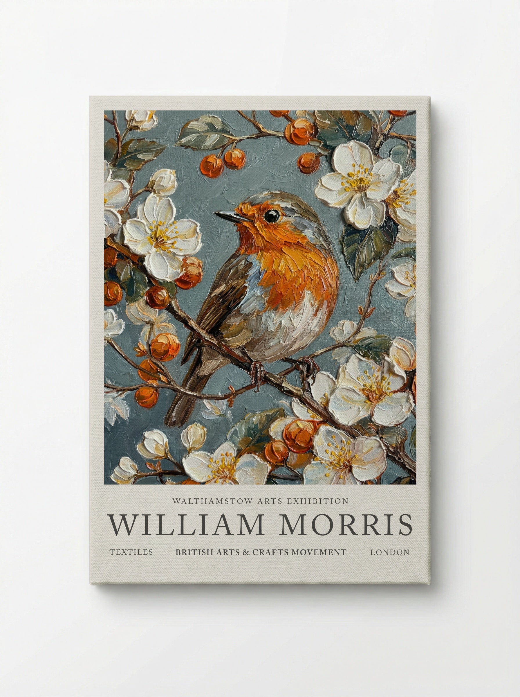Robin Reflection - William Morris - Canvas