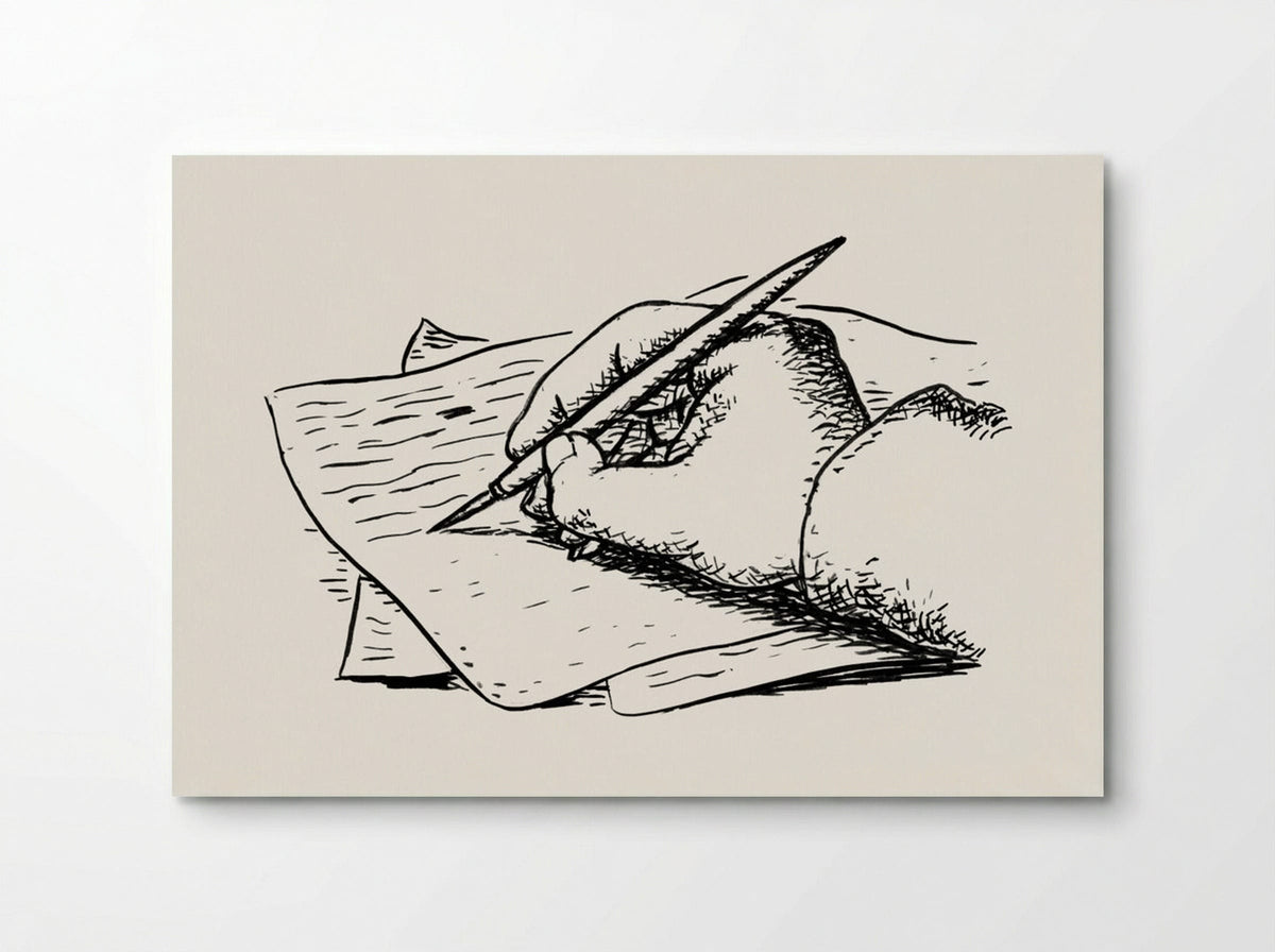 Writing Hand - Leo Gestel - Poster