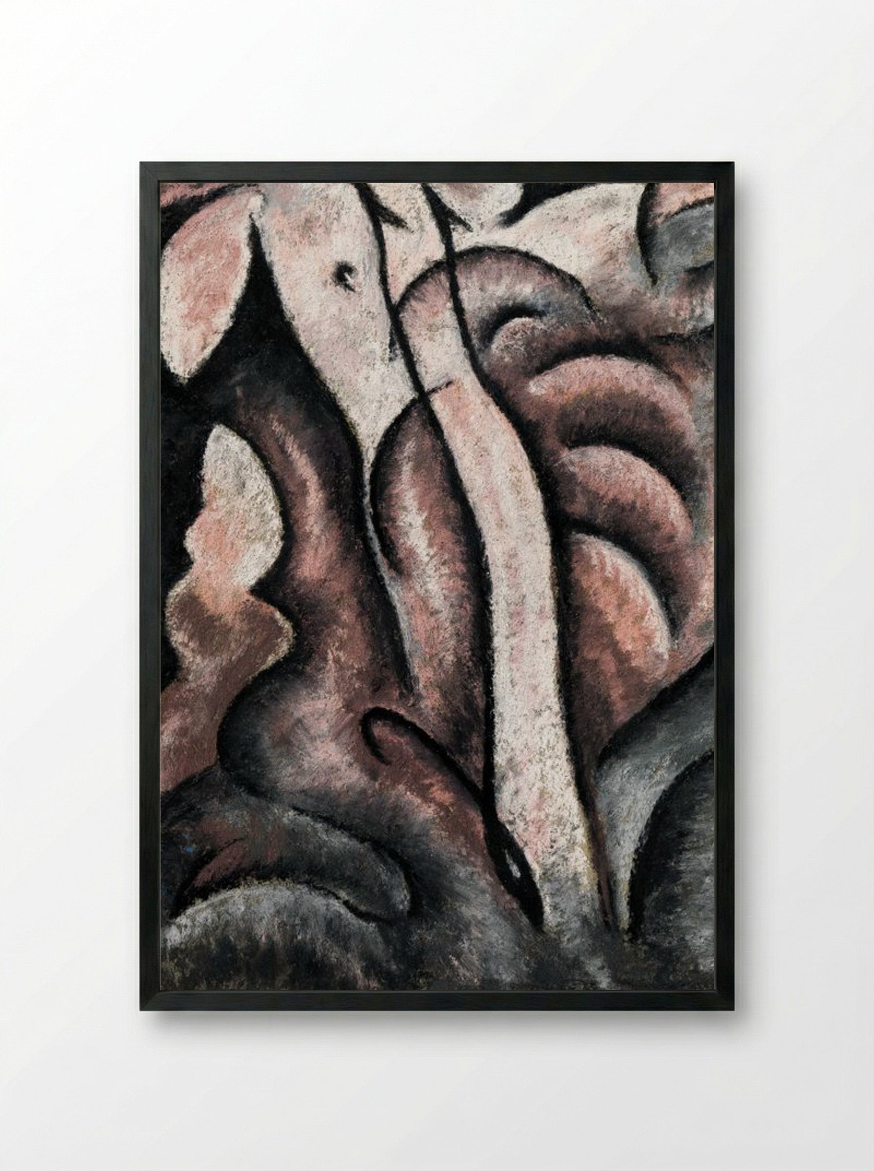 Sentimental Music (ca.) - Arthur Dove - Framed Print Black