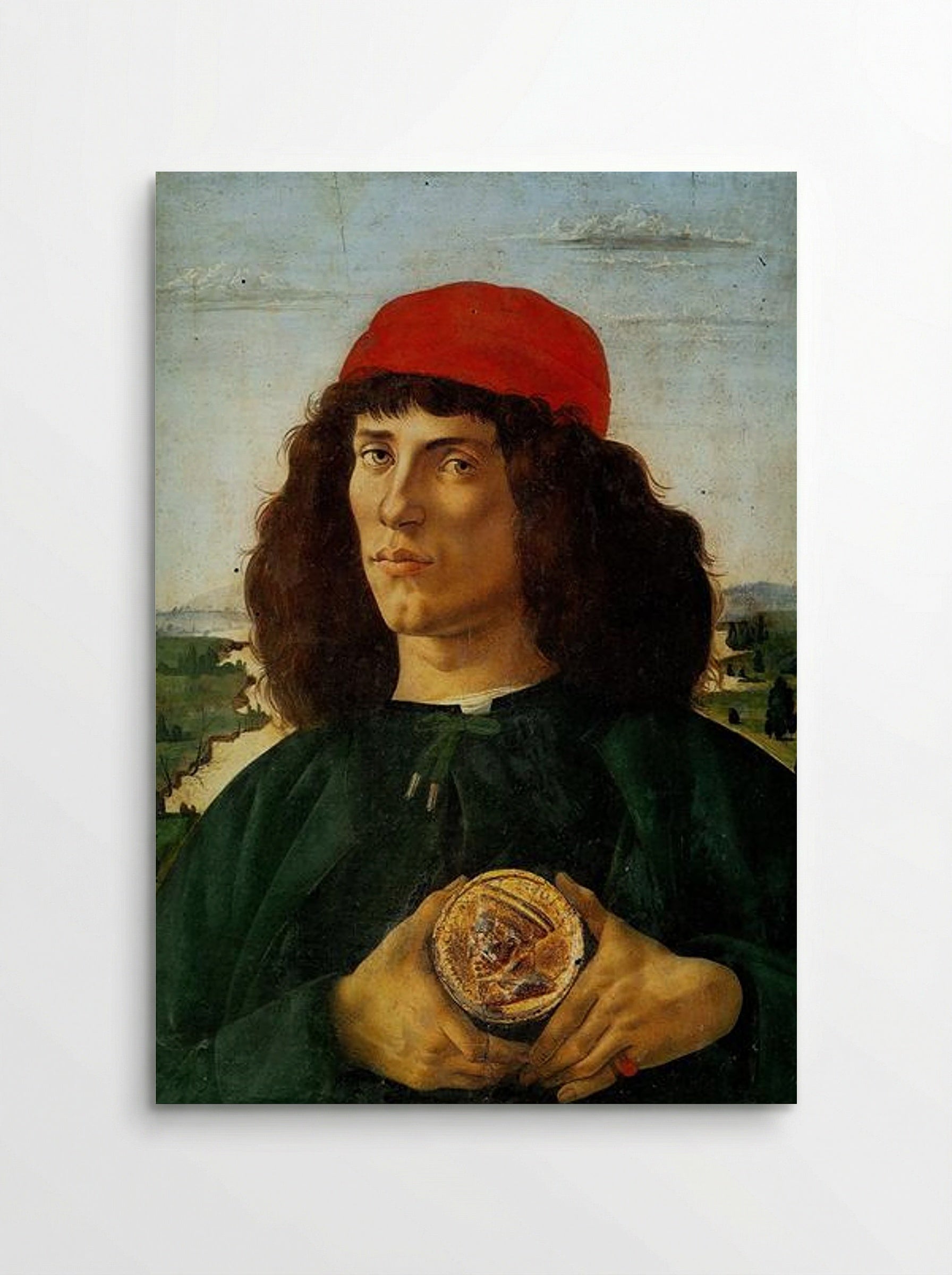 Portrait of a Man with the Medal of Cosimo - Sandro Botticelli - Poster