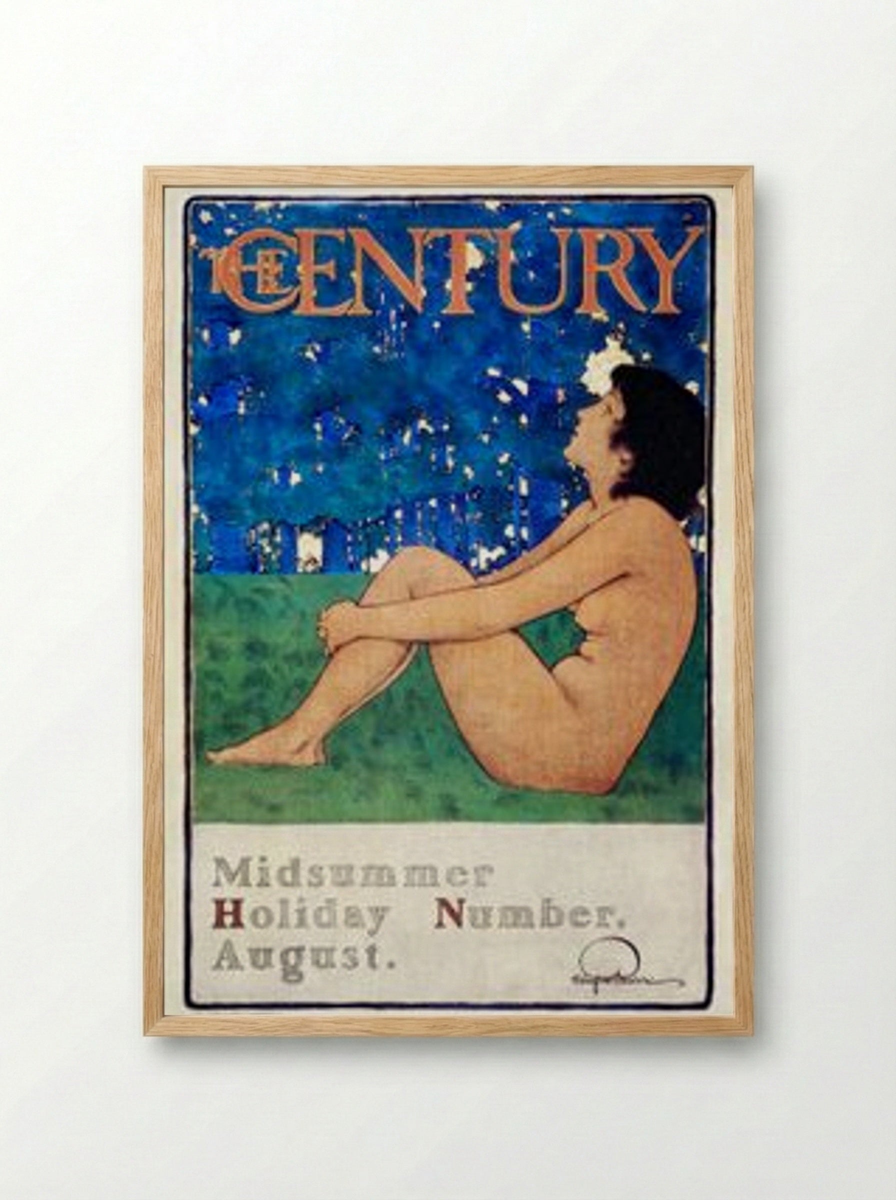 The Century Midsummer Holiday Number - Maxfield Parrish - Framed Print Wood