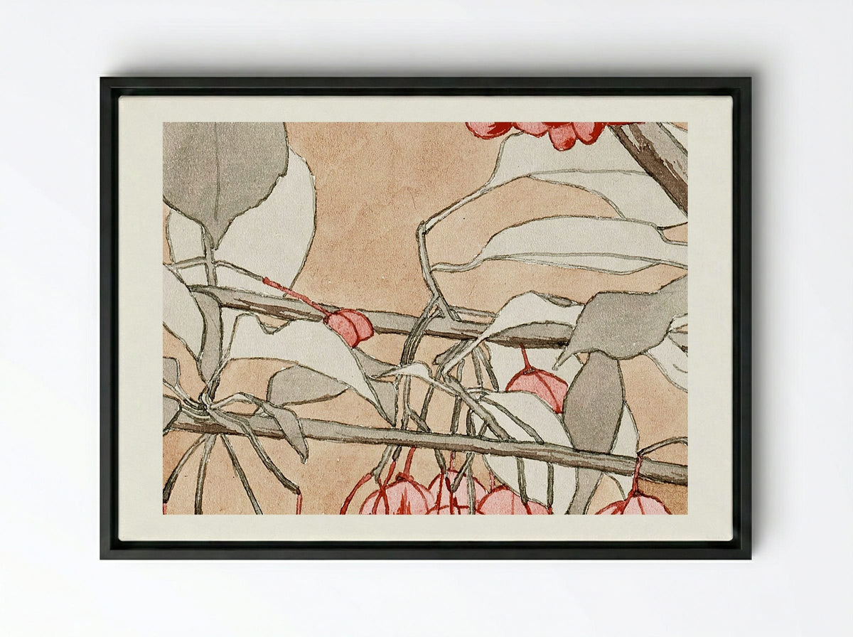 Burning Bush - Hannah Borger Overbeck - Framed Canvas Black