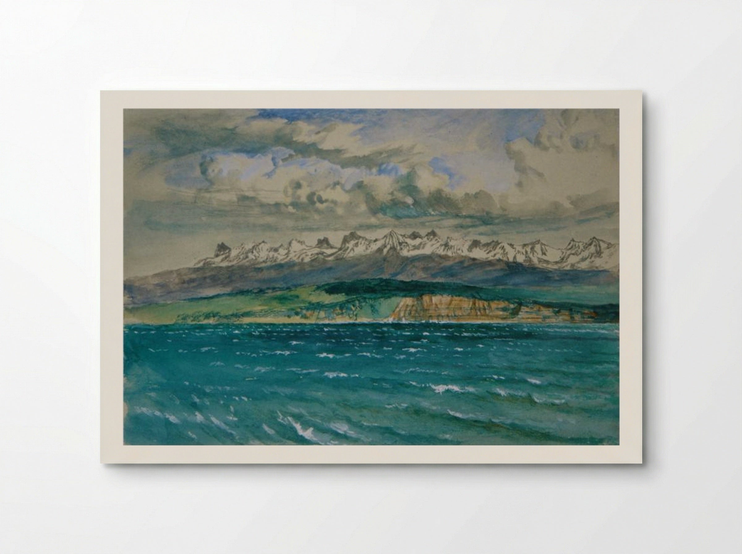 Afternoon in Spring, with South Wind, at Neuchatel - John Ruskin - Poster