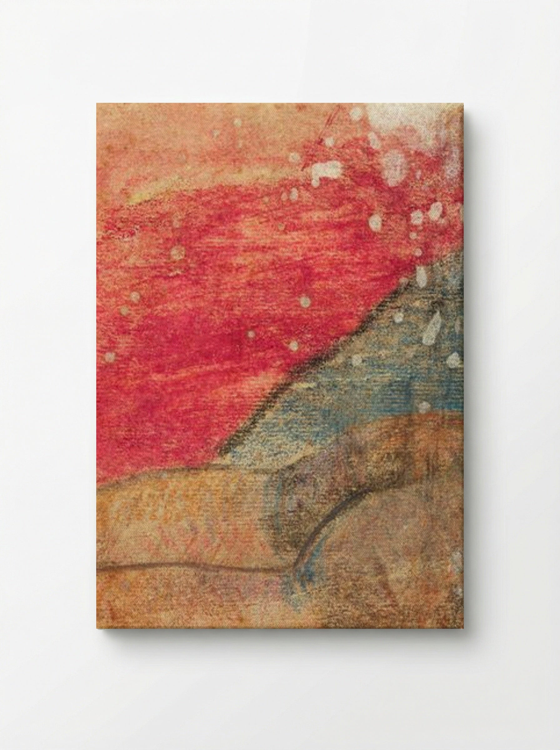 Fragment of Reclining Tahitian - Paul Gauguin - Canvas