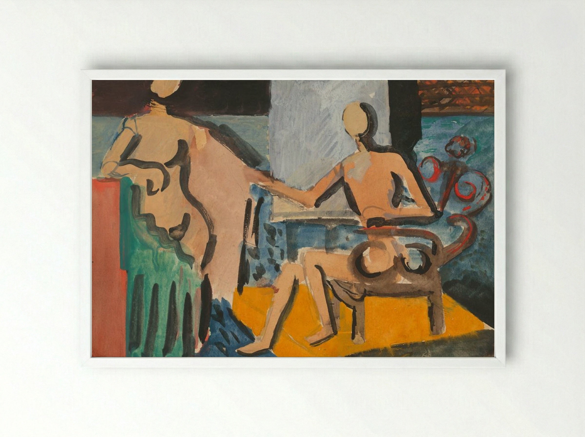 Atelier - Cyprián Majerník - Framed Print White