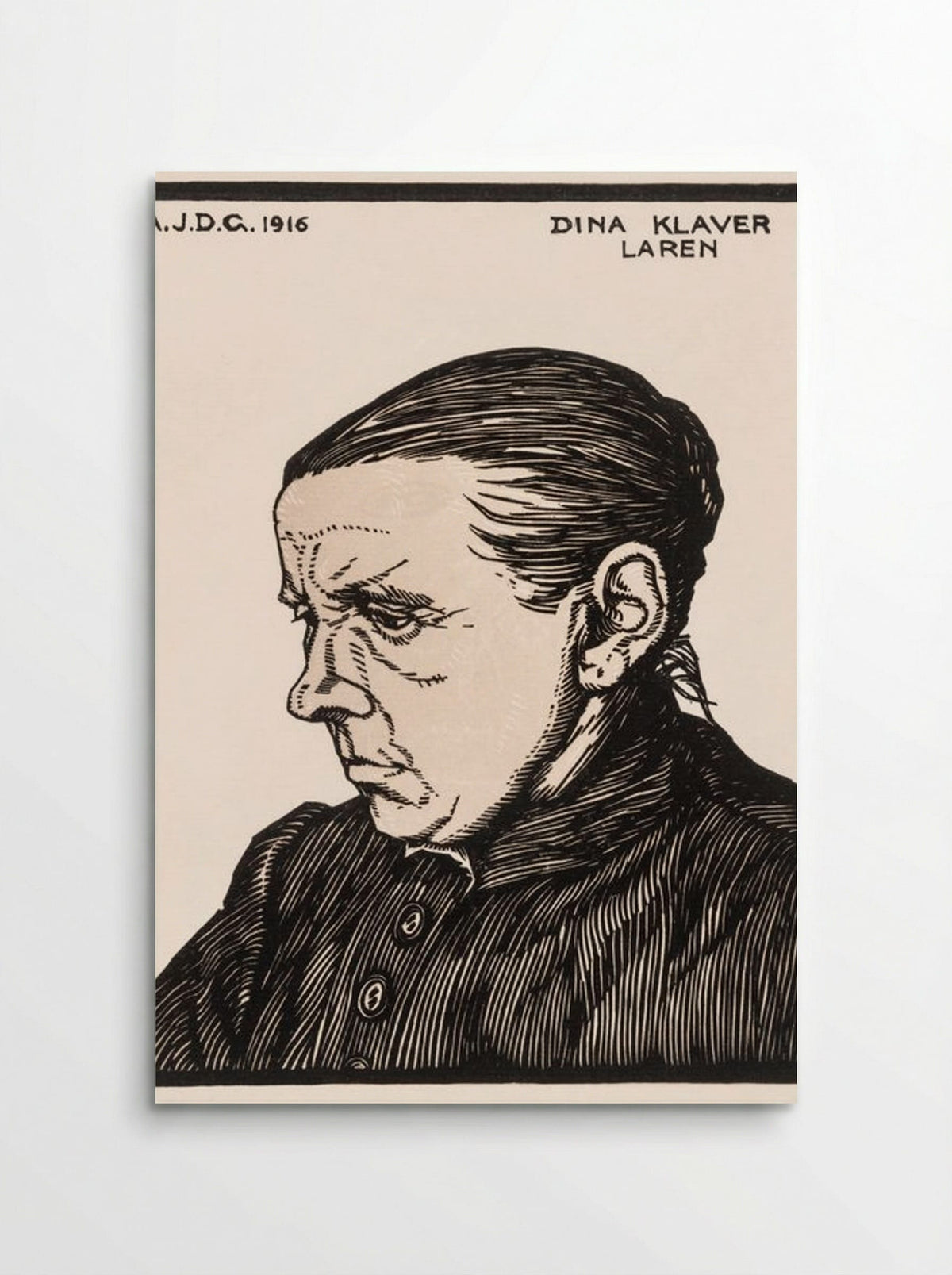 Portrait of Dina Klaver - Julie de Graag - Poster